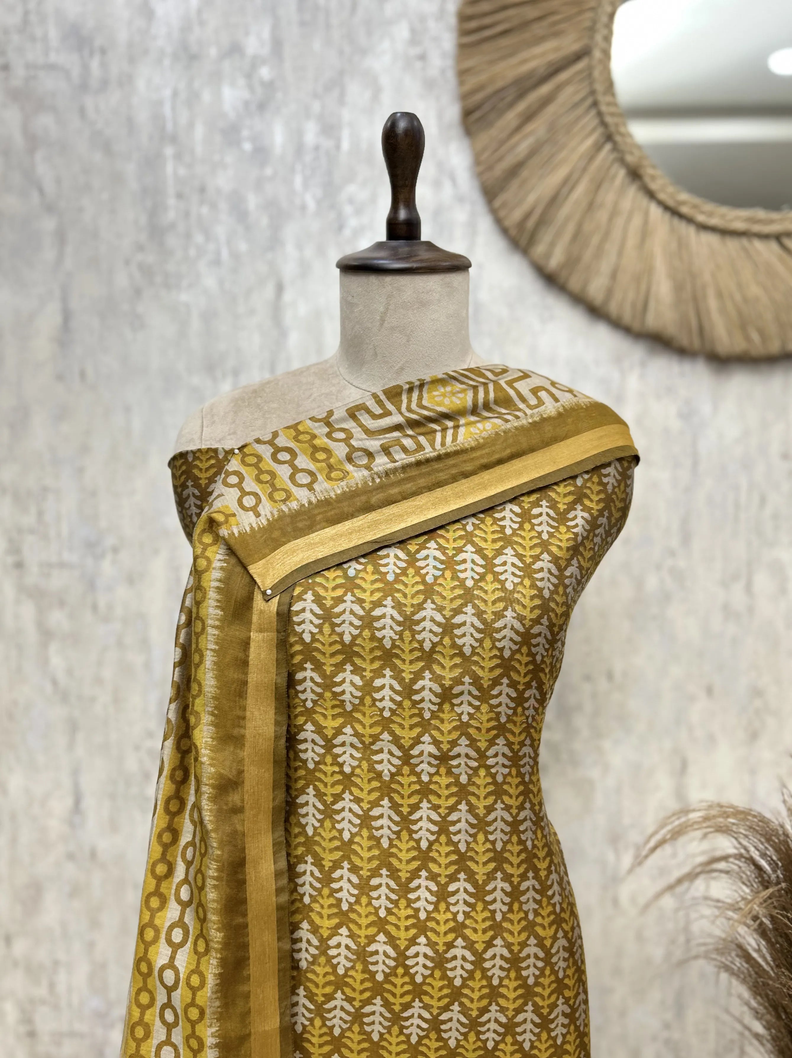 Timeless Grace Maheshwari Unstitched Suit
