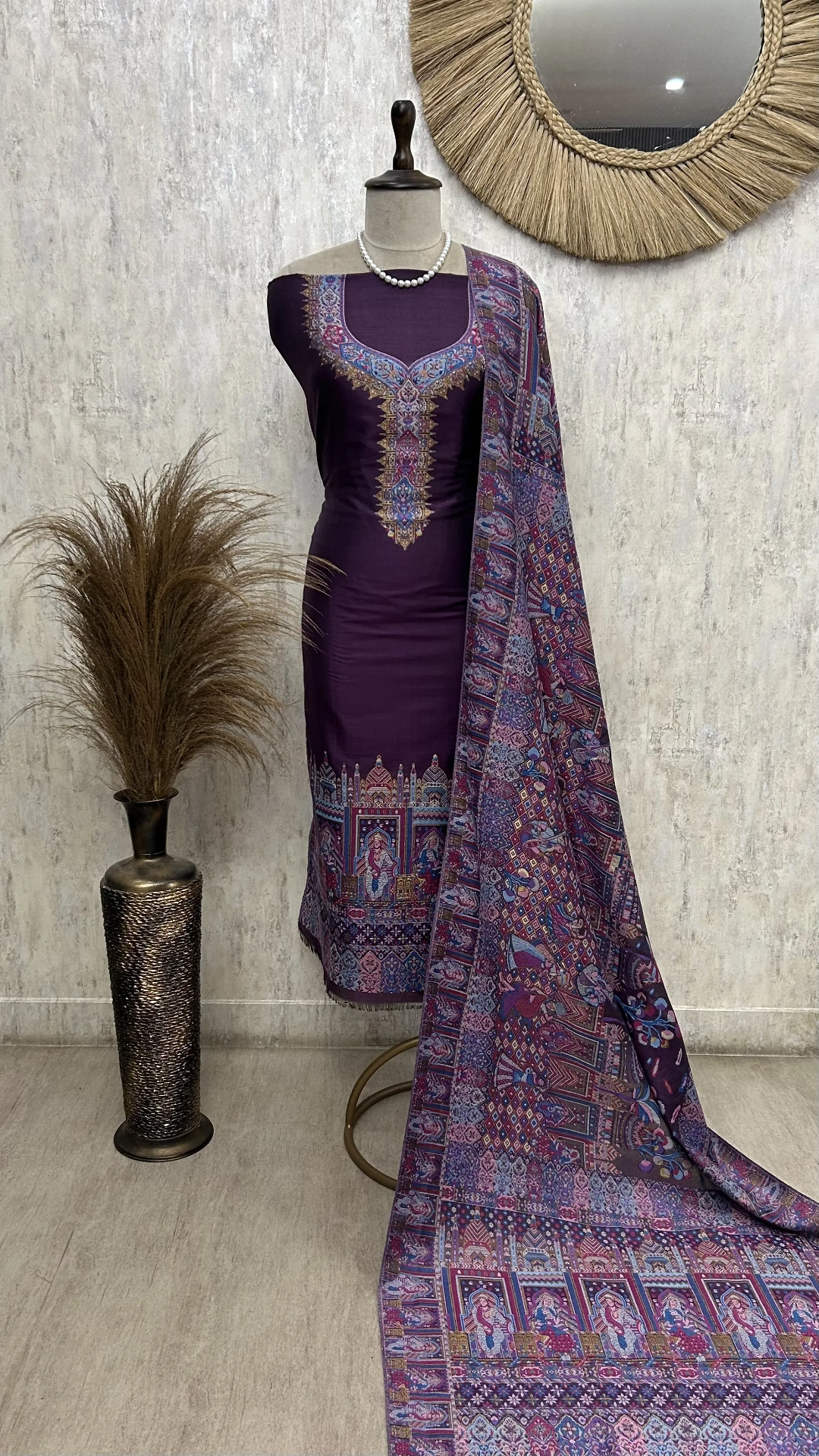 Kani Weaving Silk Unstitched Suit