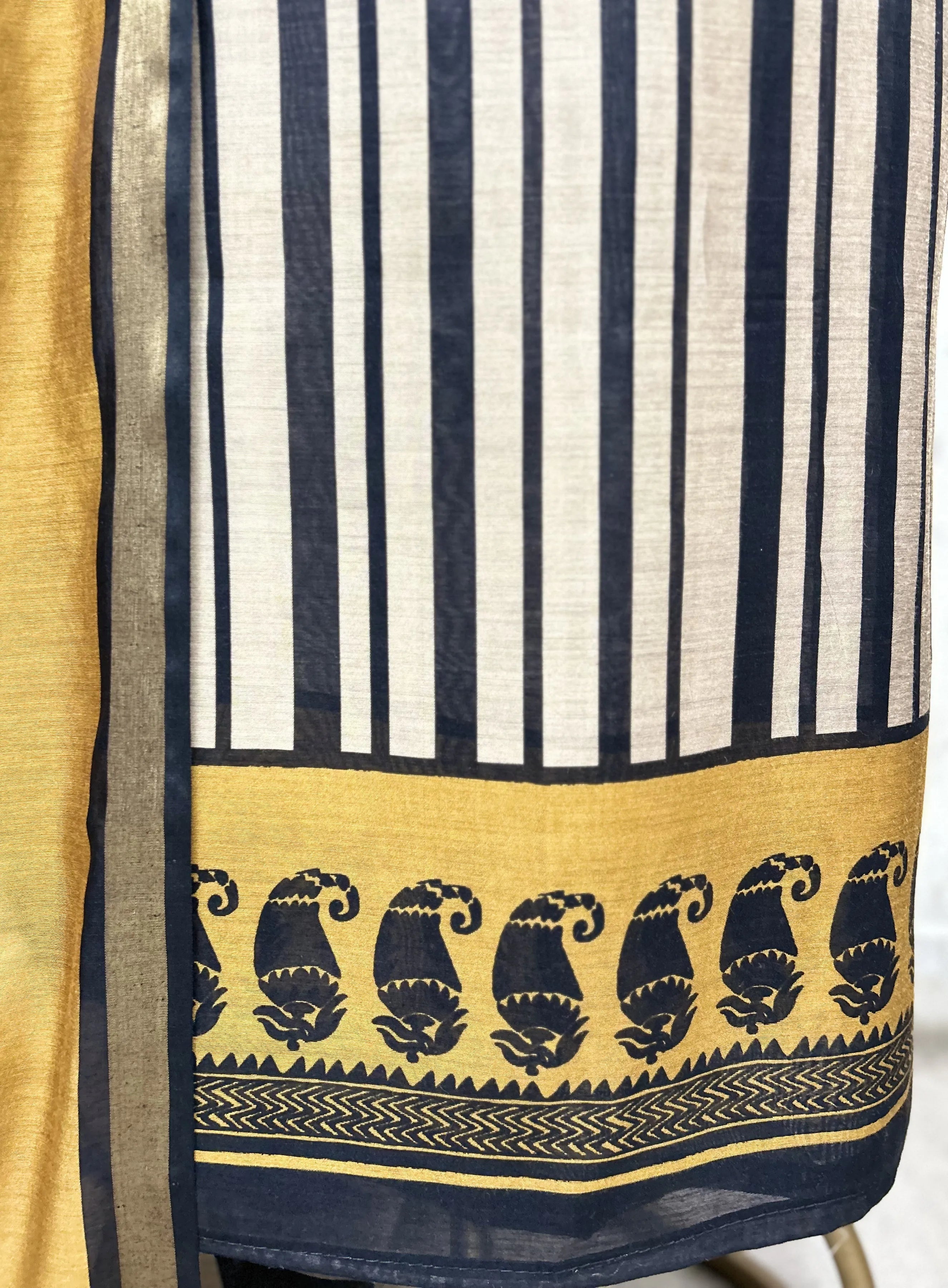 Stripes of Grace Maheshwari Unstitched Suits