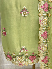 Blush Bloom Elegance Unstiched Suit
