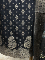 Banarasi Silk Unstitched Suit Set