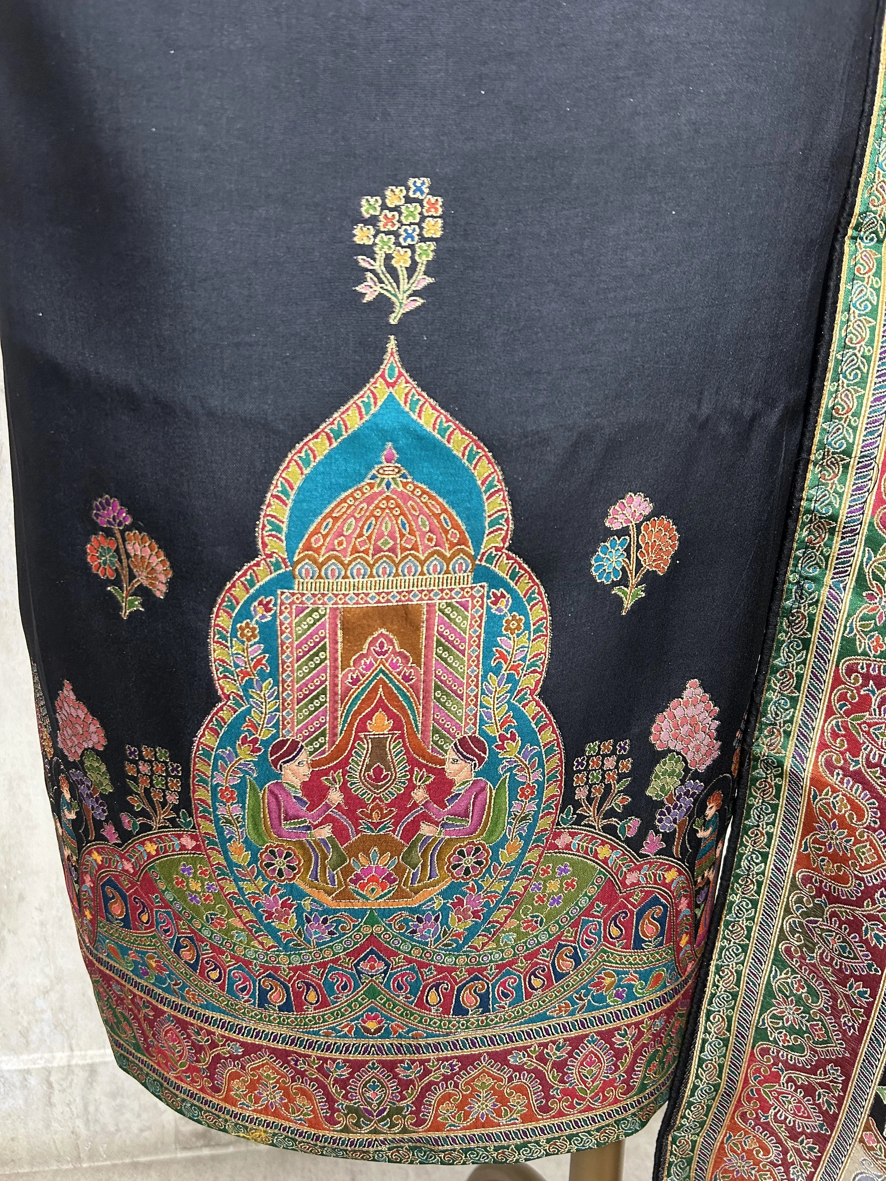 Royal Teal Elegance Unstiched Suit