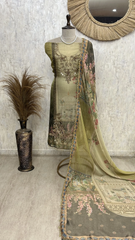 Embroidered Rose Reverie Unstiched Suit