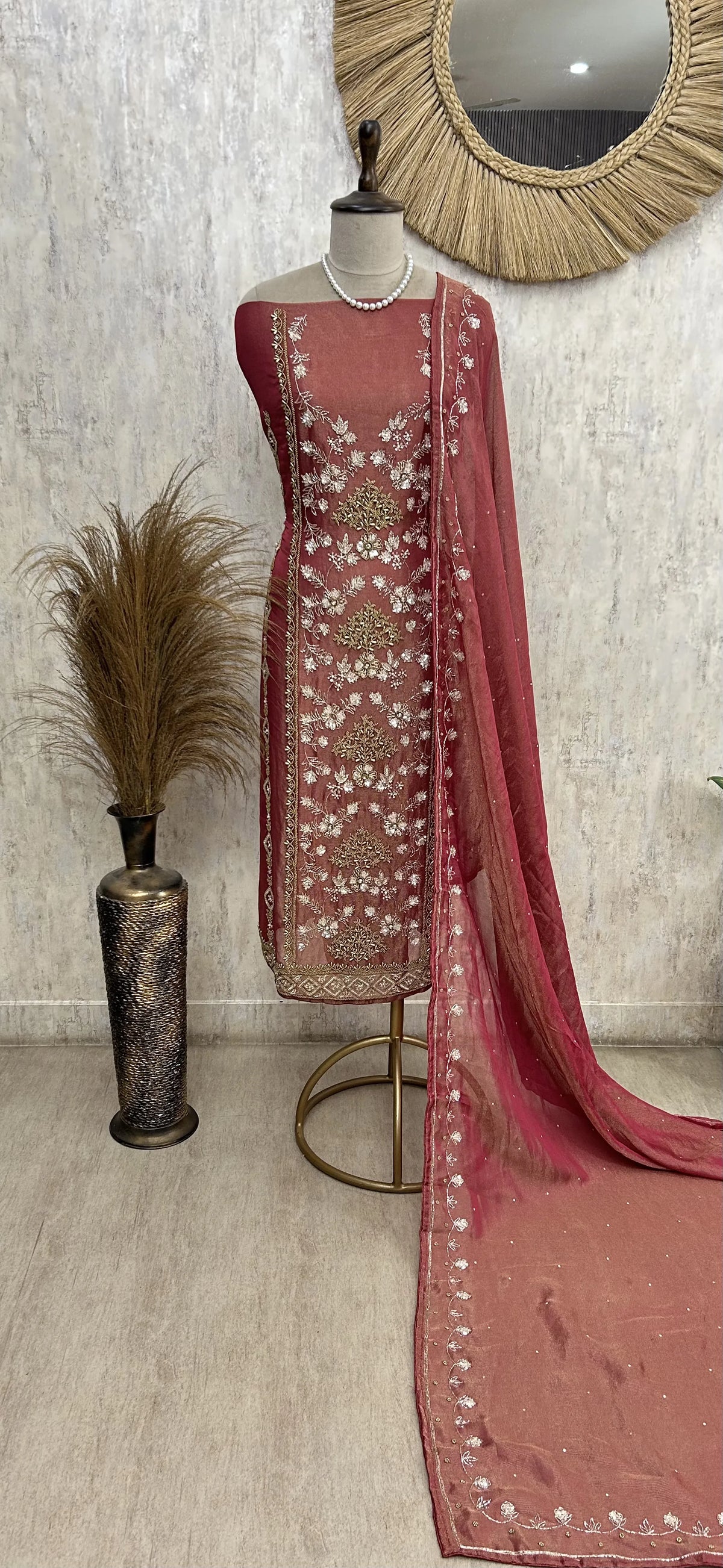 Regal Embroidered Grace Unstiched Suit