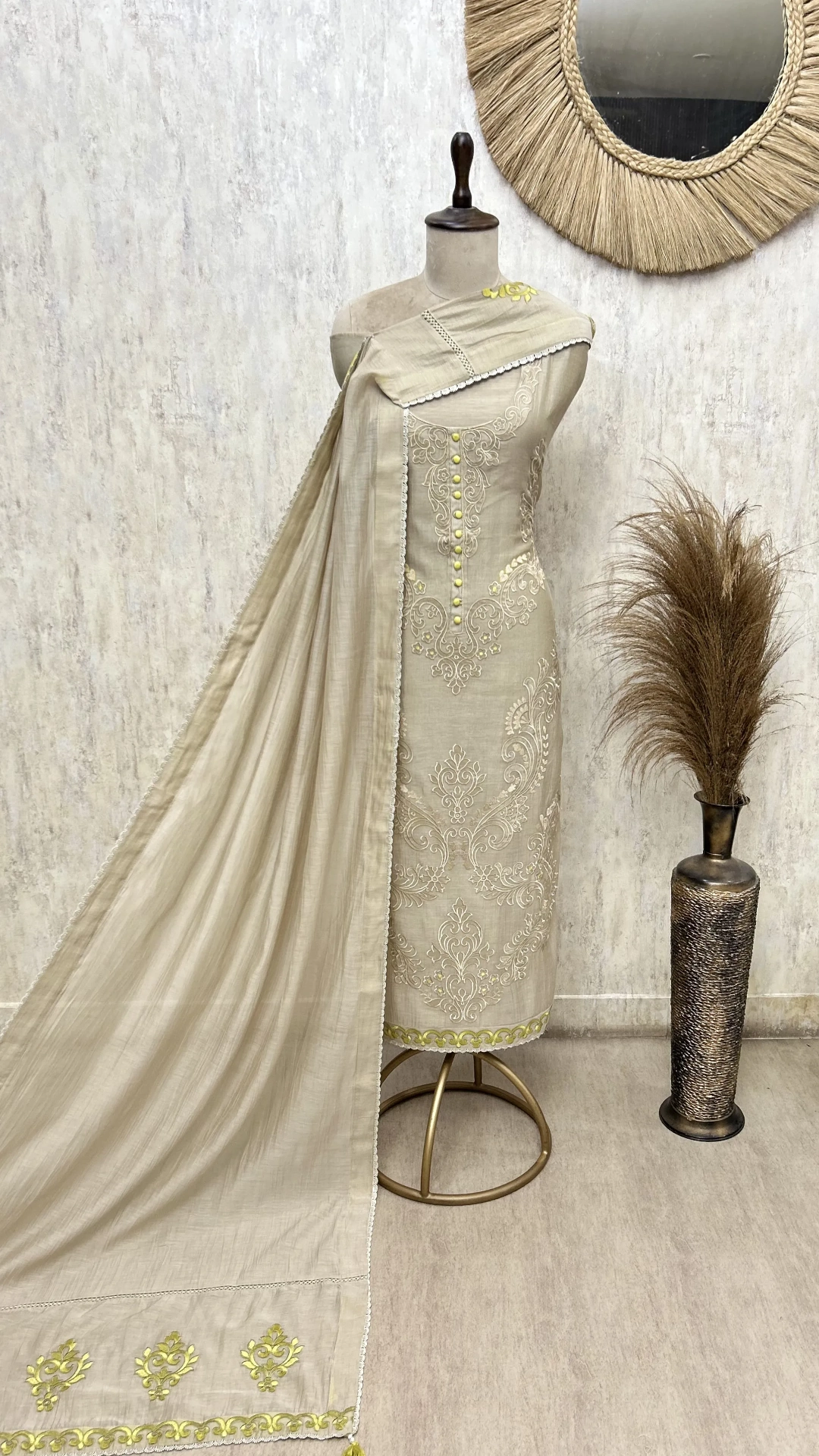 Whisper Weave Mul Cotton Unstitched Suit