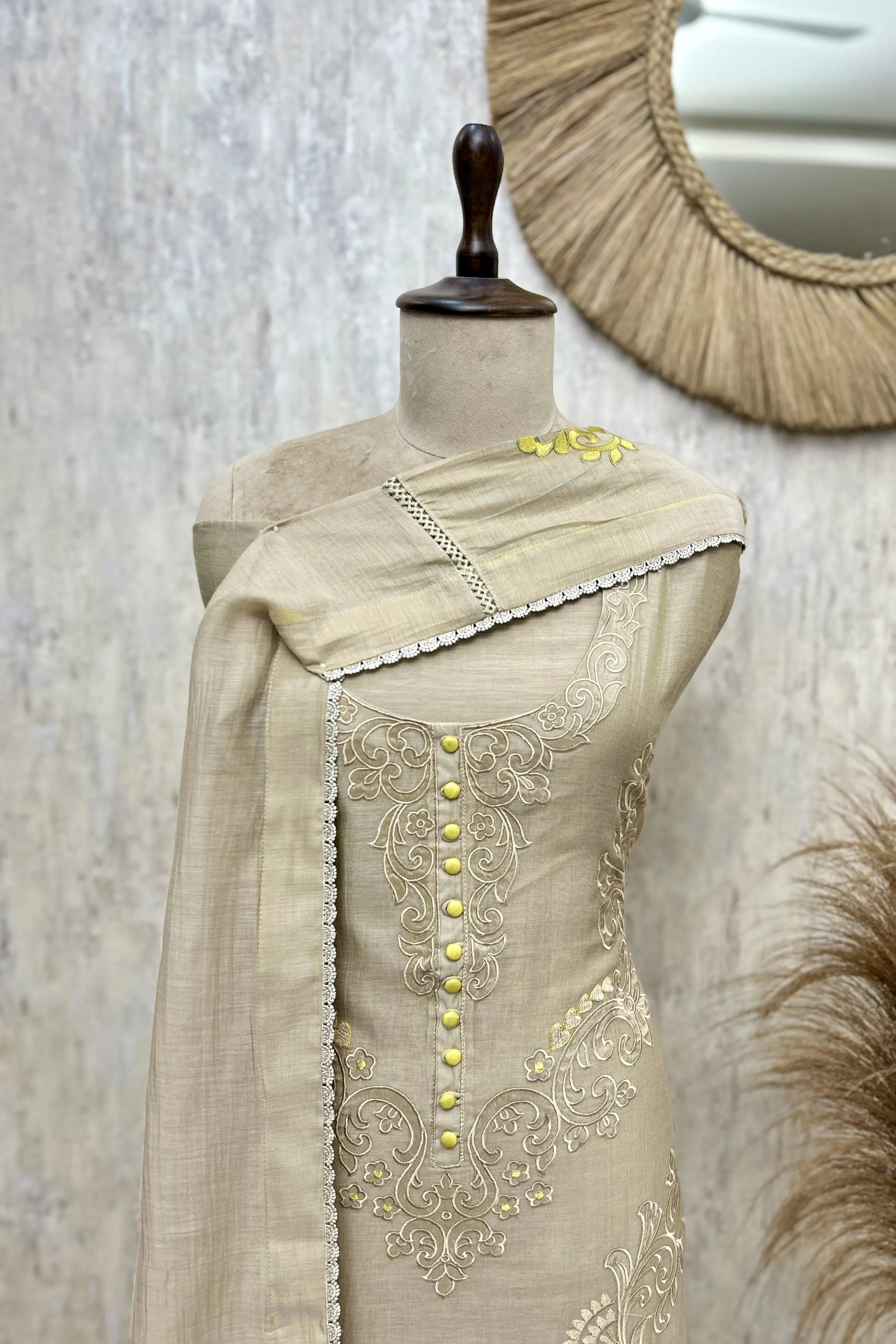 Whisper Weave Mul Cotton Unstitched Suit