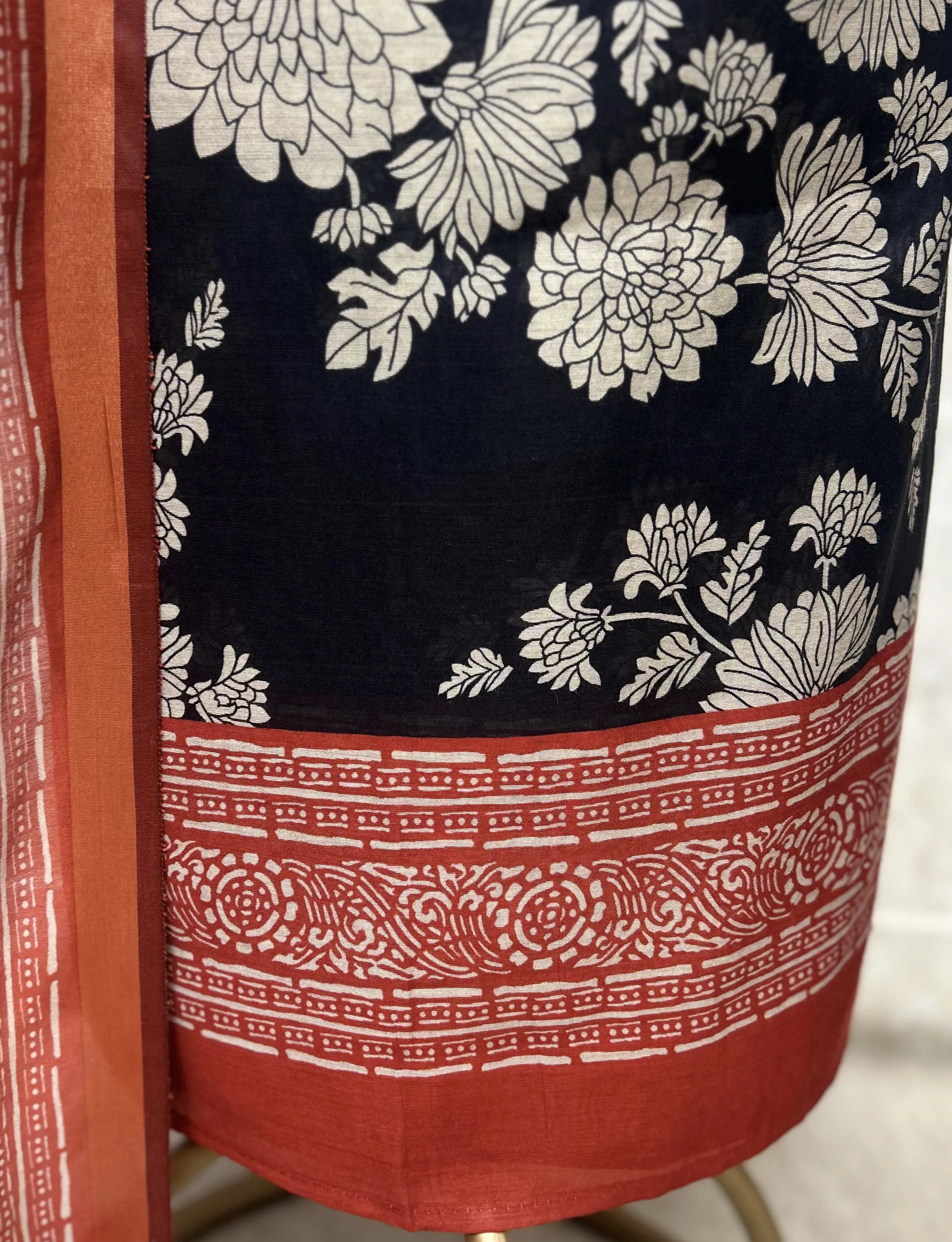 Tradition in Bloom Maheshwari Cotton Unstitched Suit