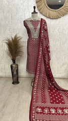 Nazakat Unstitched  Suit