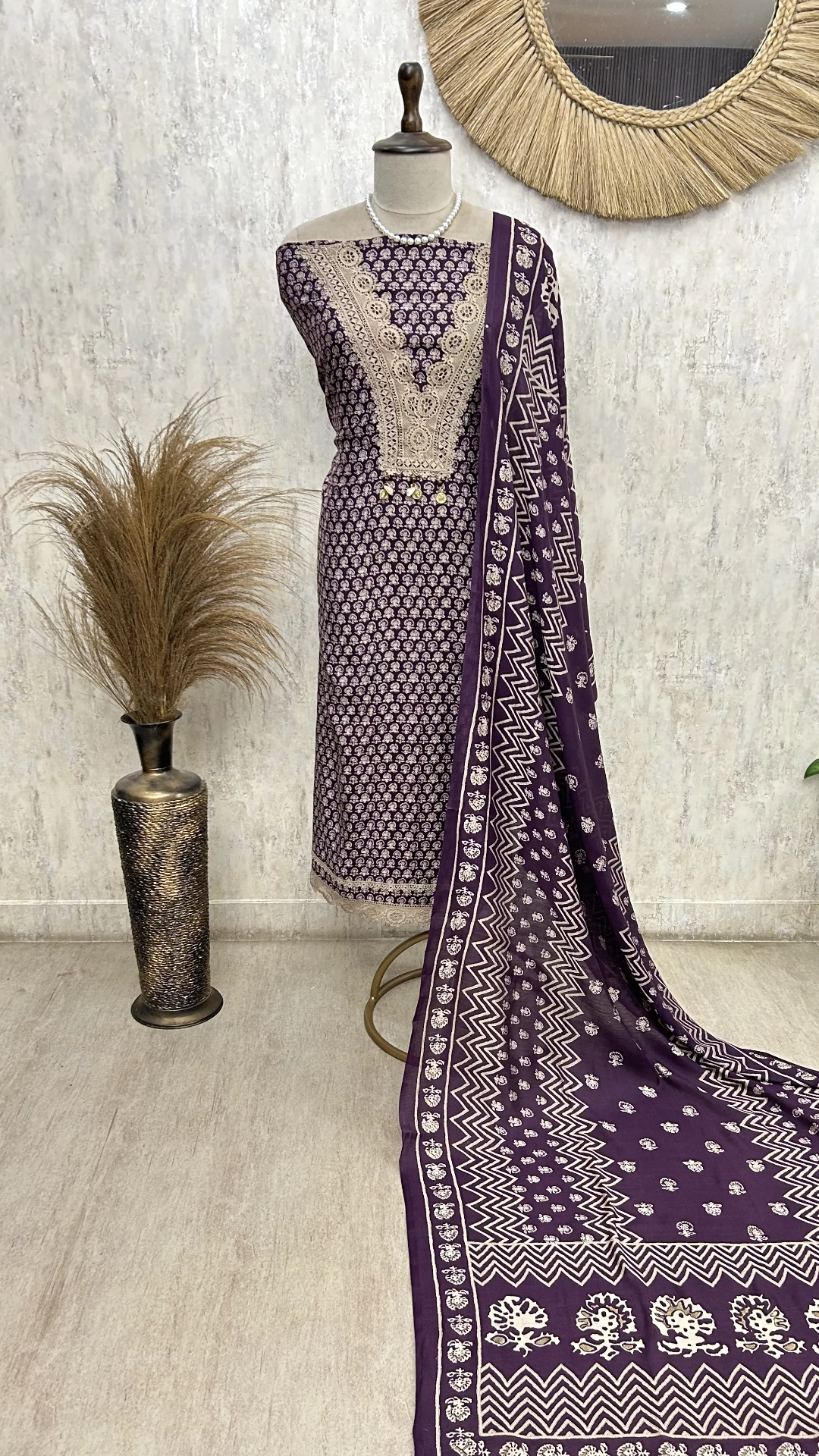Nazakat Unstitched  Suit