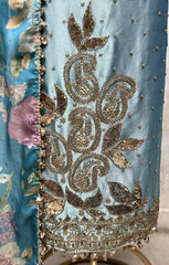 Orchid Glow Giraffe Tissue Unstitched Suit