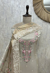 Rosé Whisper Tissue Unstitched Suit