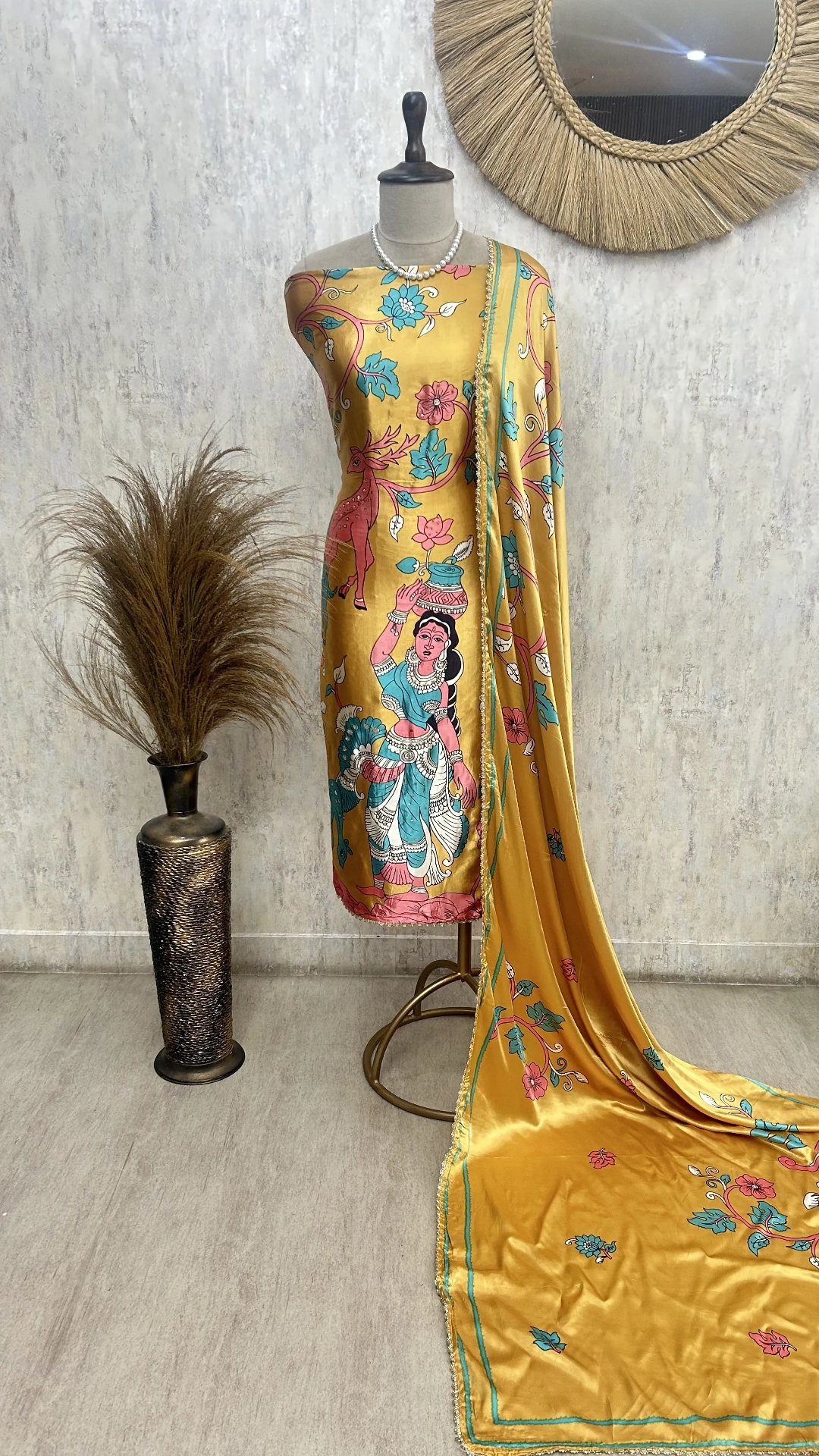 Petal Print Perfection Unstitched Suit