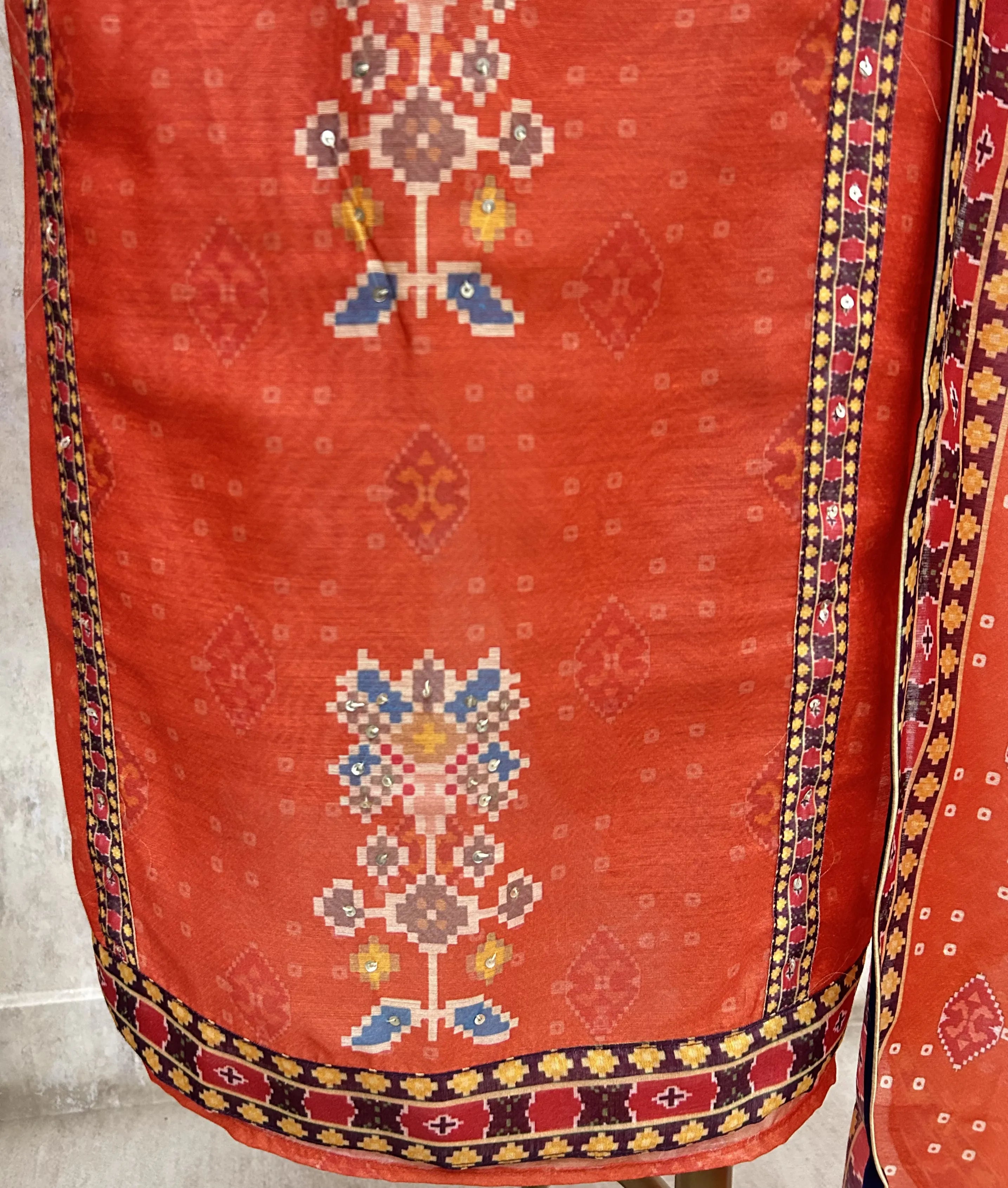 Traditional Patola Grace Unstitched Suit