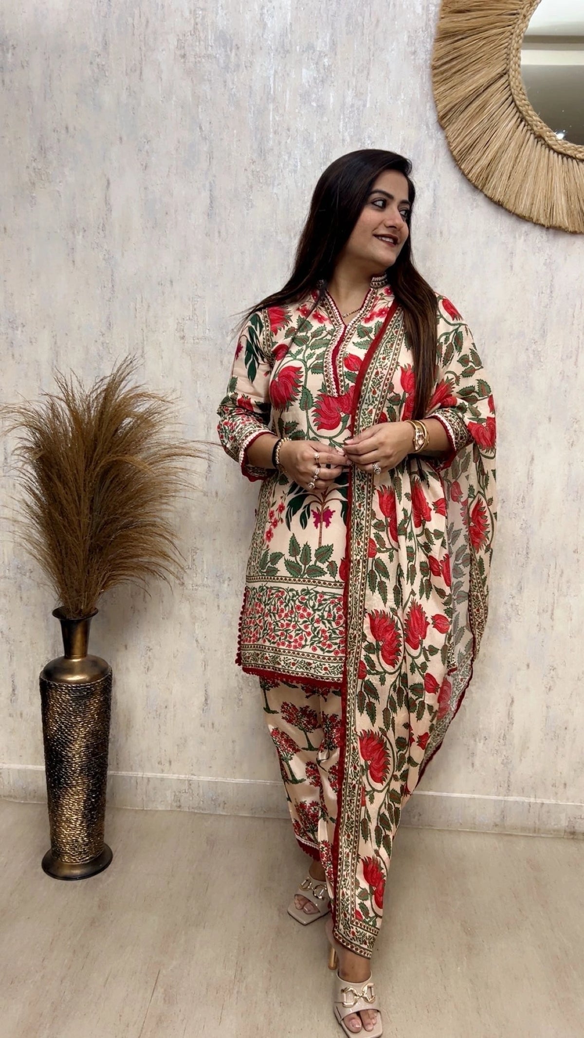 Printed Crepe Co-Ord Set