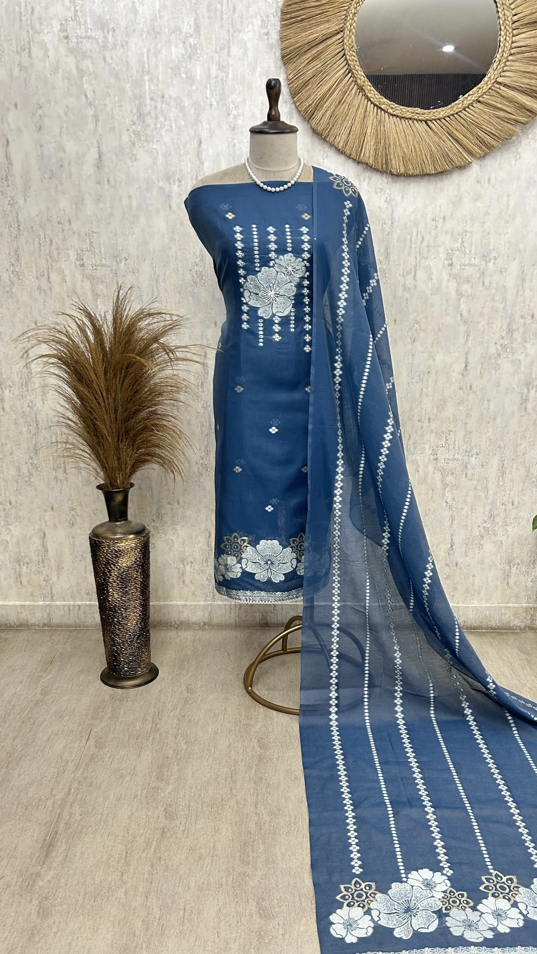 Timeless Indigo Craft Unstitched Suit