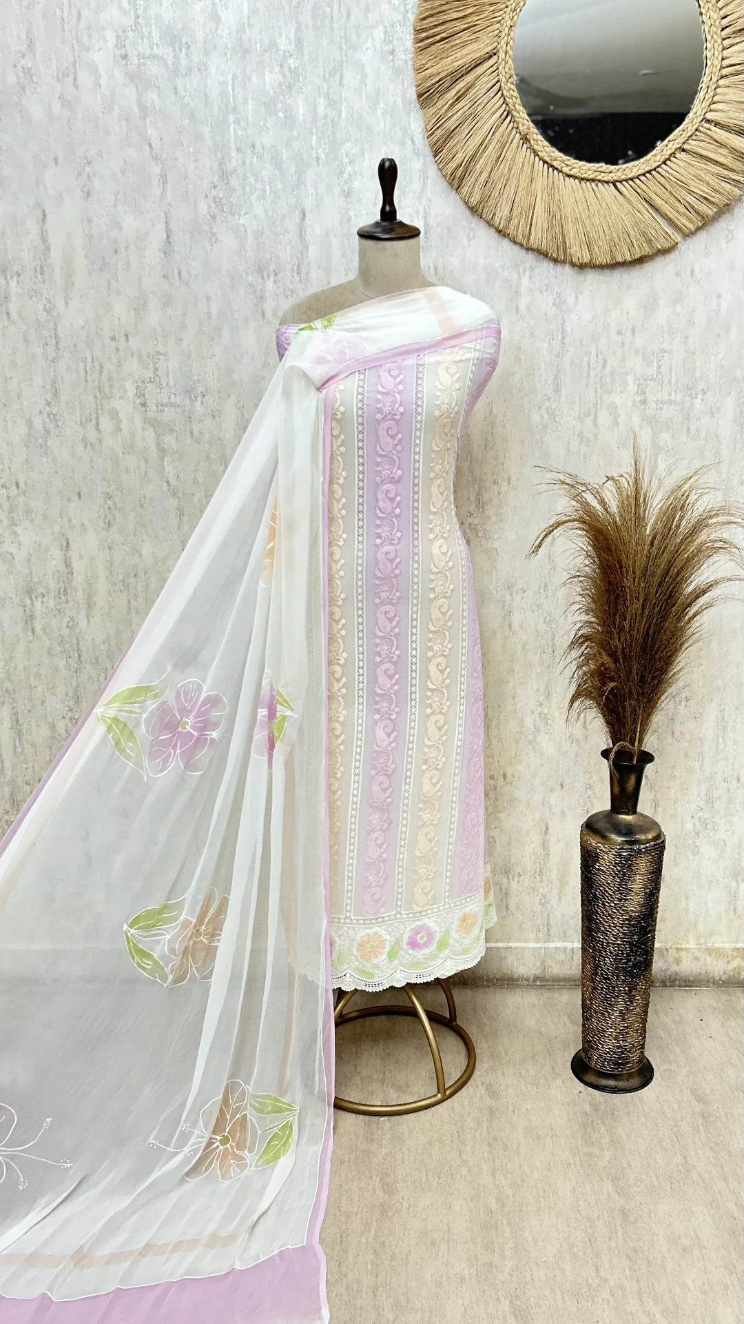 Whispering Bloom Georgette Unstitched Suit