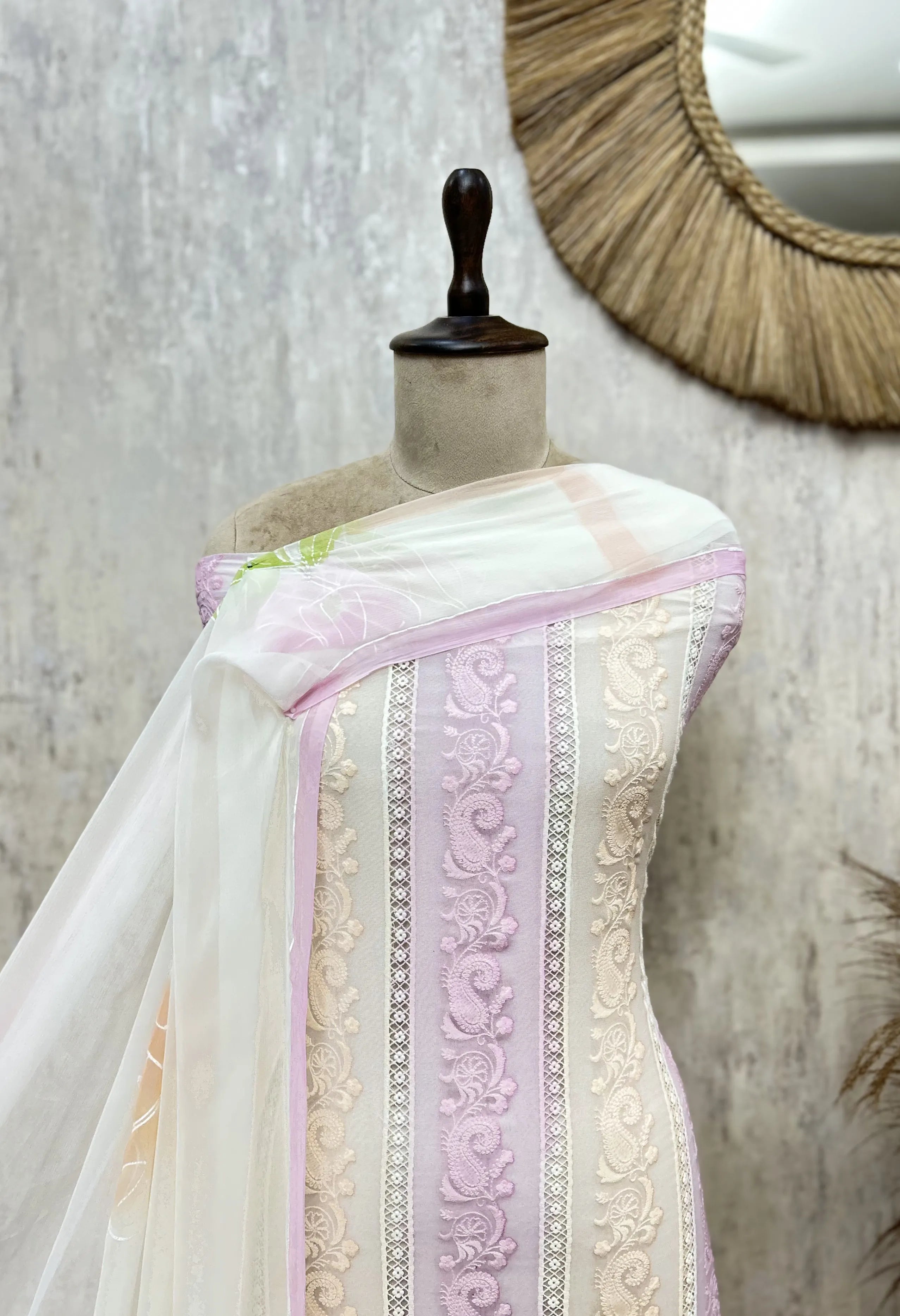 Whispering Bloom Georgette Unstitched Suit