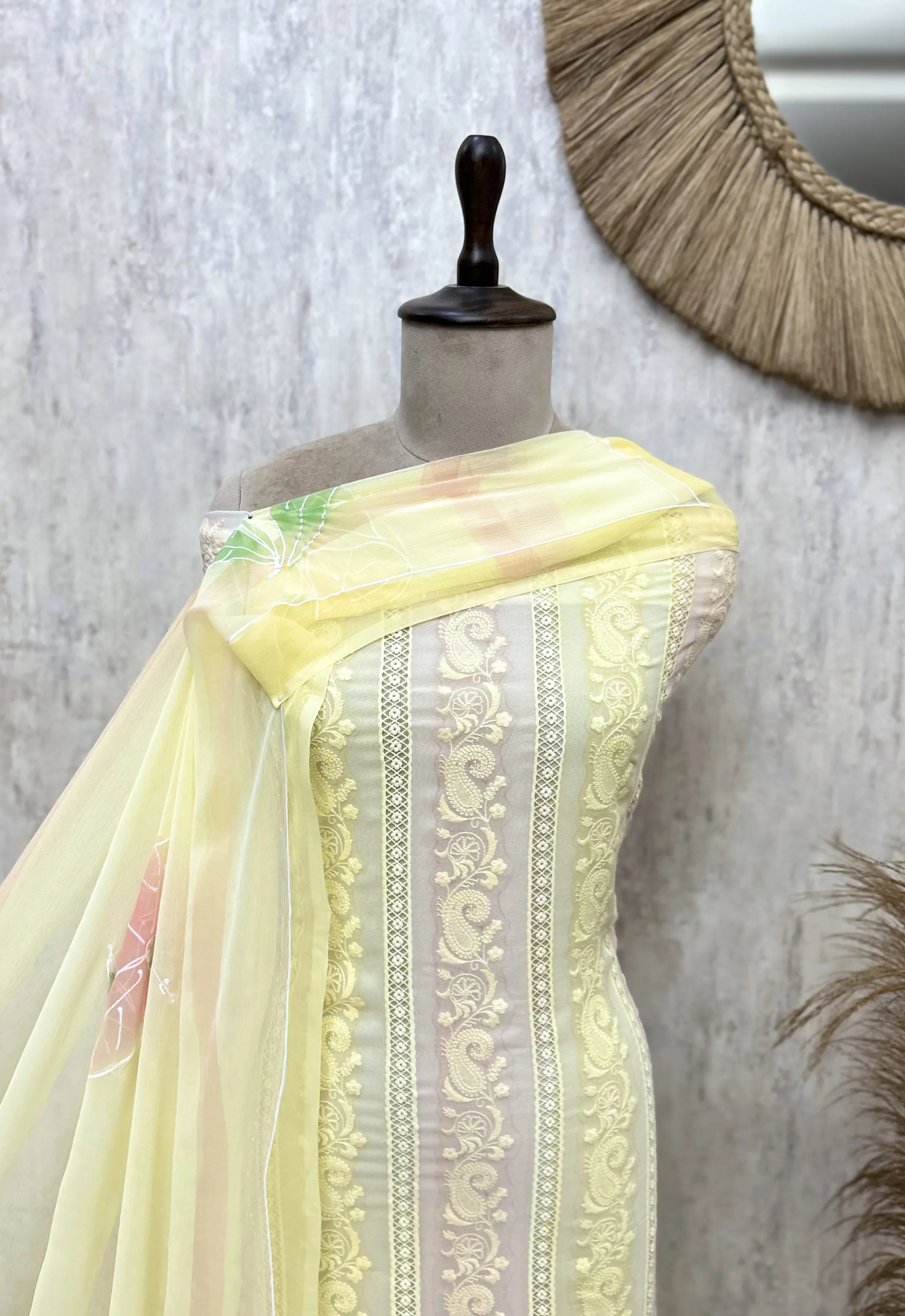 Whispering Bloom Georgette Unstitched Suit