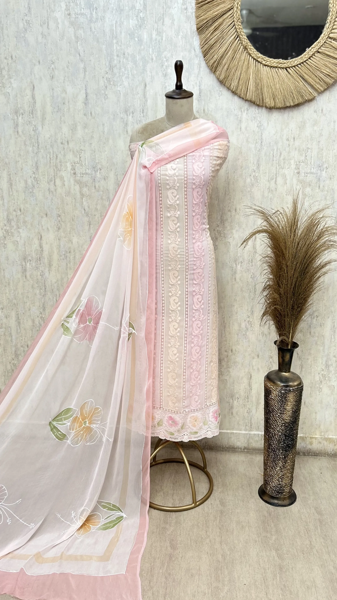 Whispering Bloom Georgette Unstitched Suit