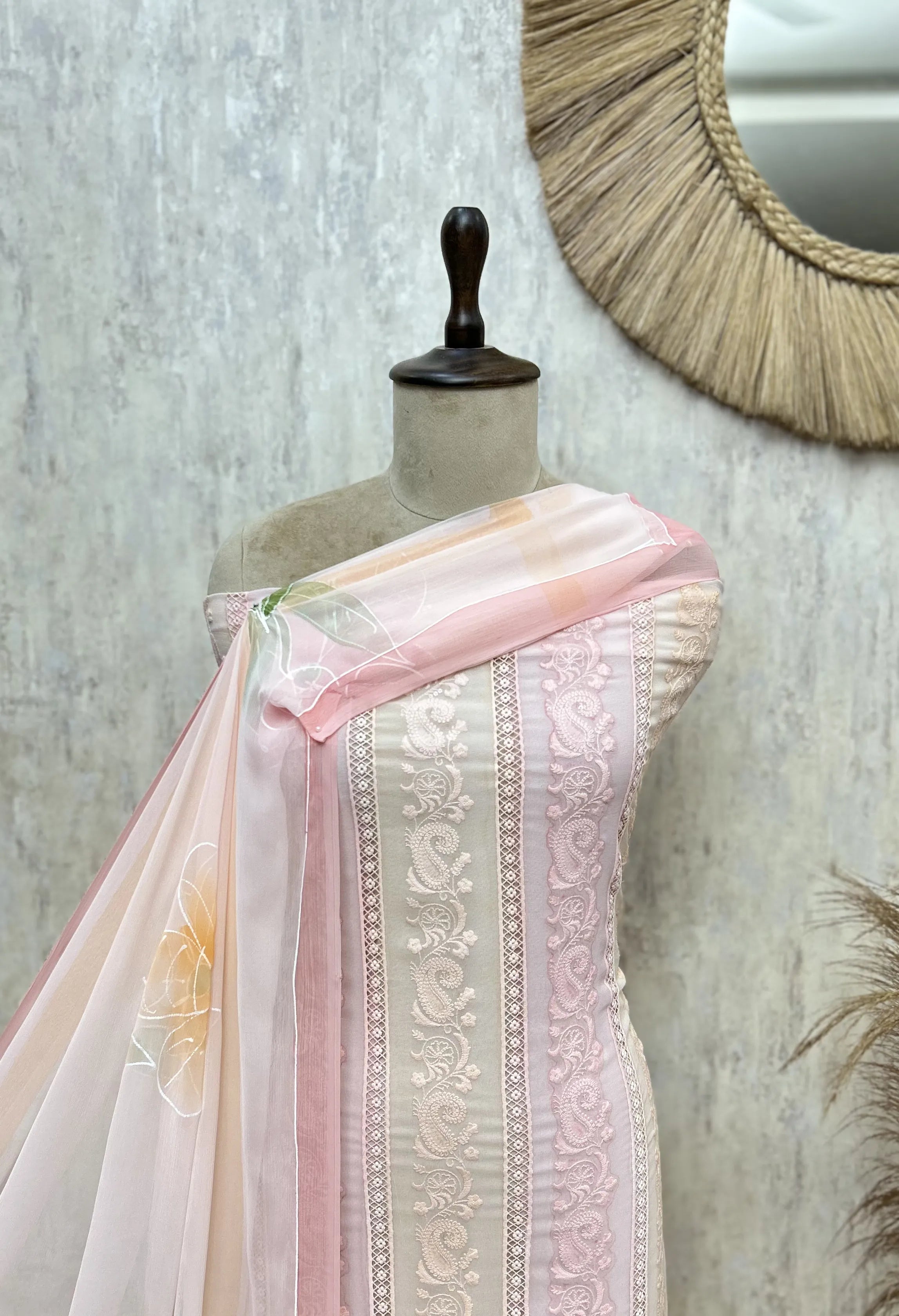Whispering Bloom Georgette Unstitched Suit