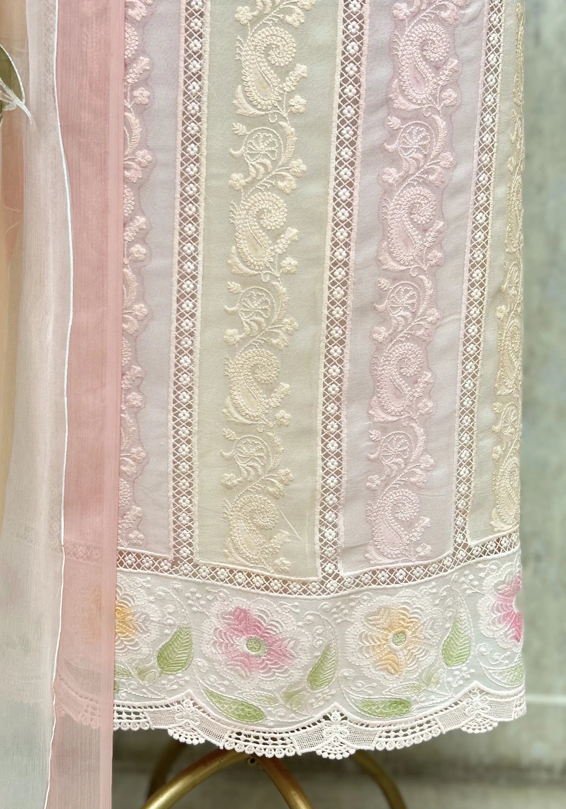 Whispering Bloom Georgette Unstitched Suit