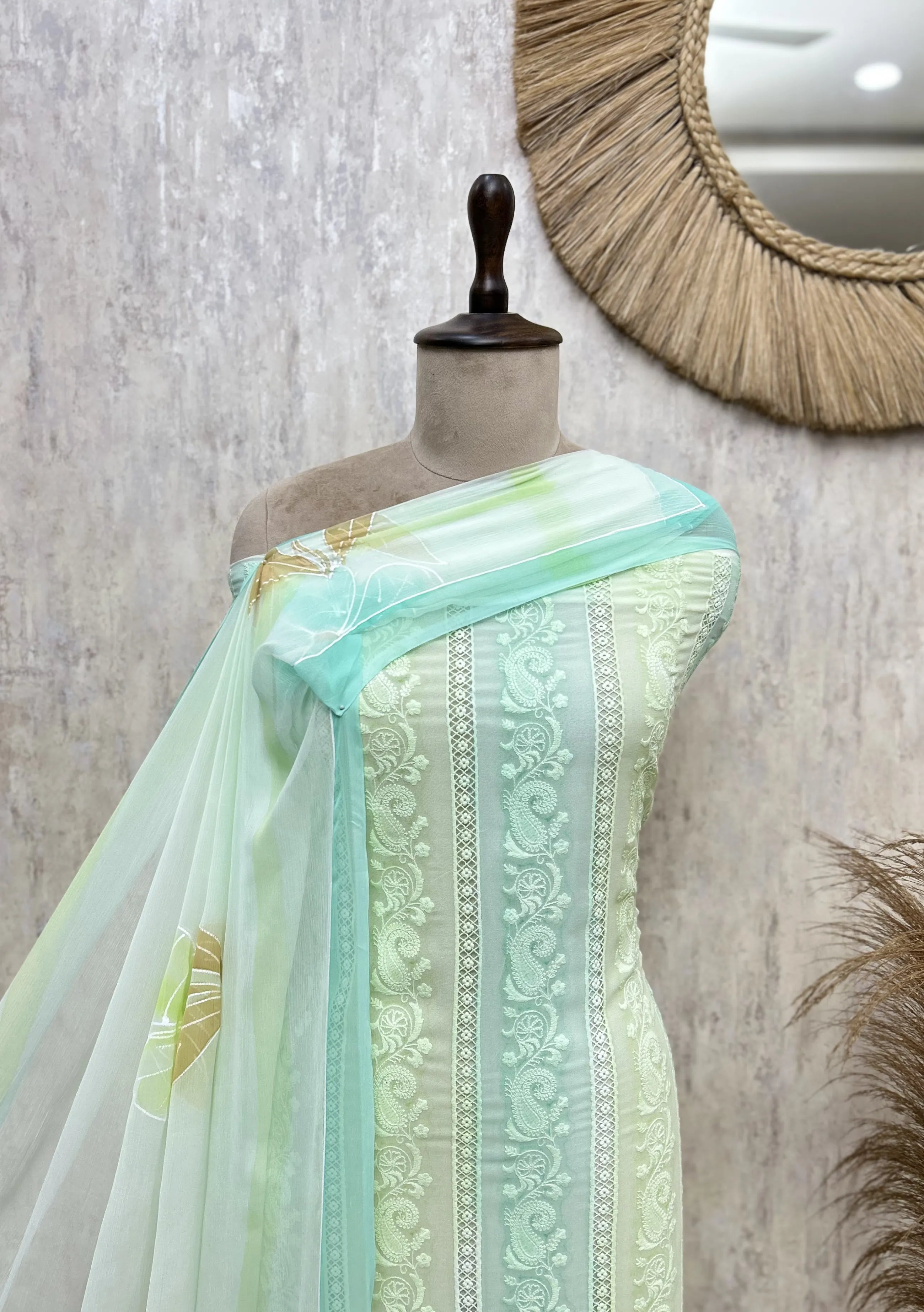 Whispering Bloom Georgette Unstitched Suit