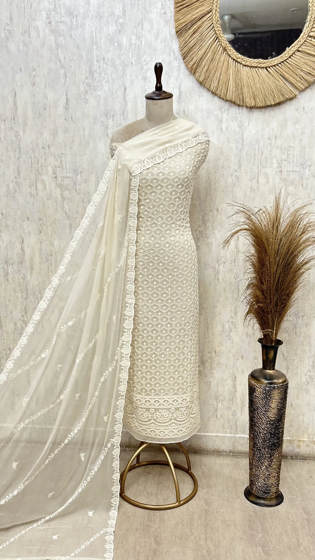 Blush Grace Georgette Unstitched Suit