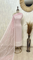 Blush Grace Georgette Unstitched Suit