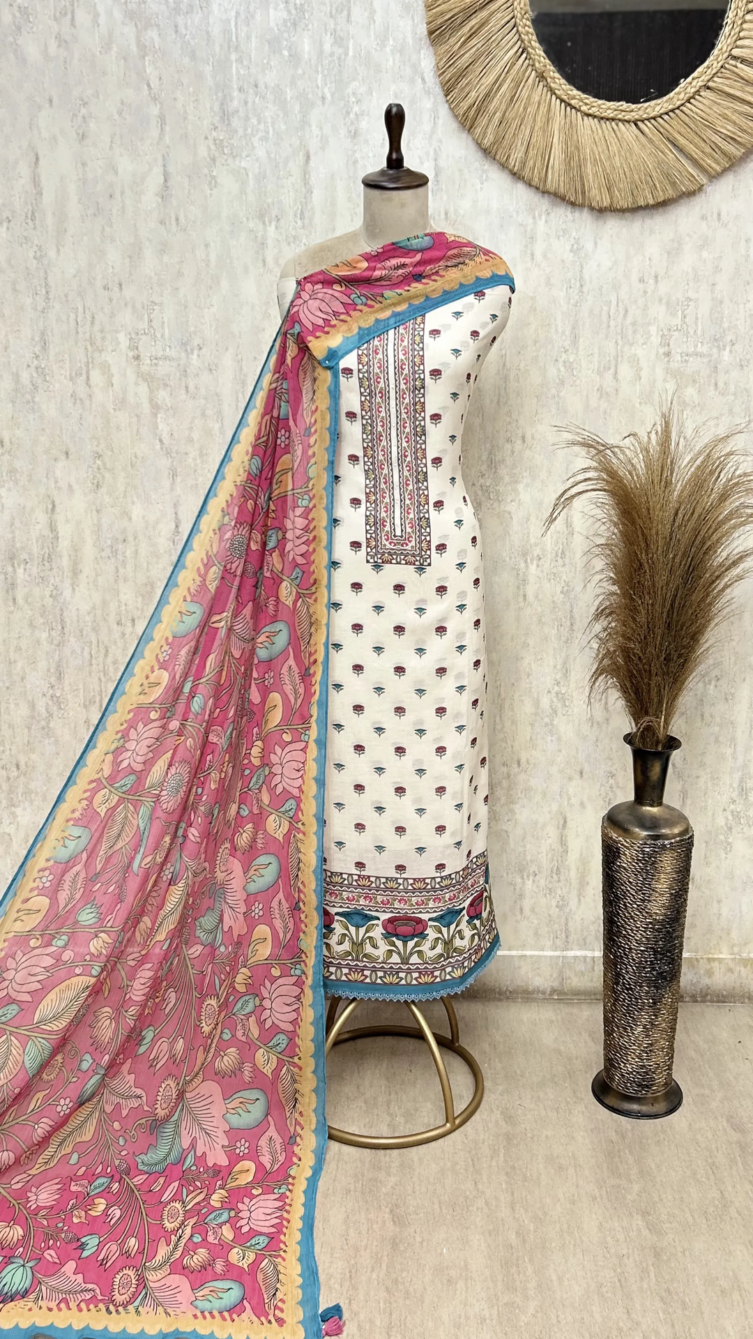 Spring Muse Mul Cotton Unstitched Suit