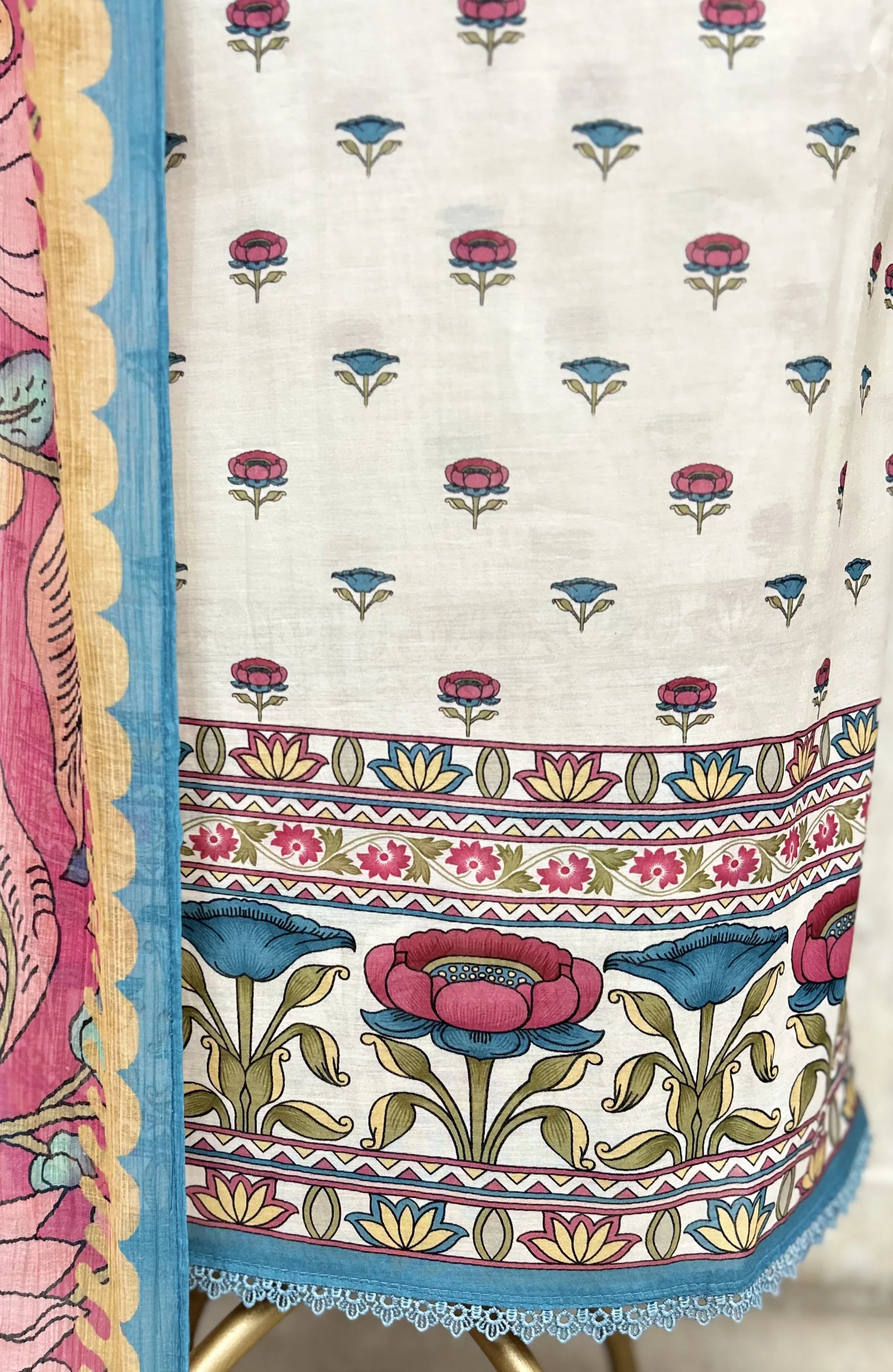 Spring Muse Mul Cotton Unstitched Suit