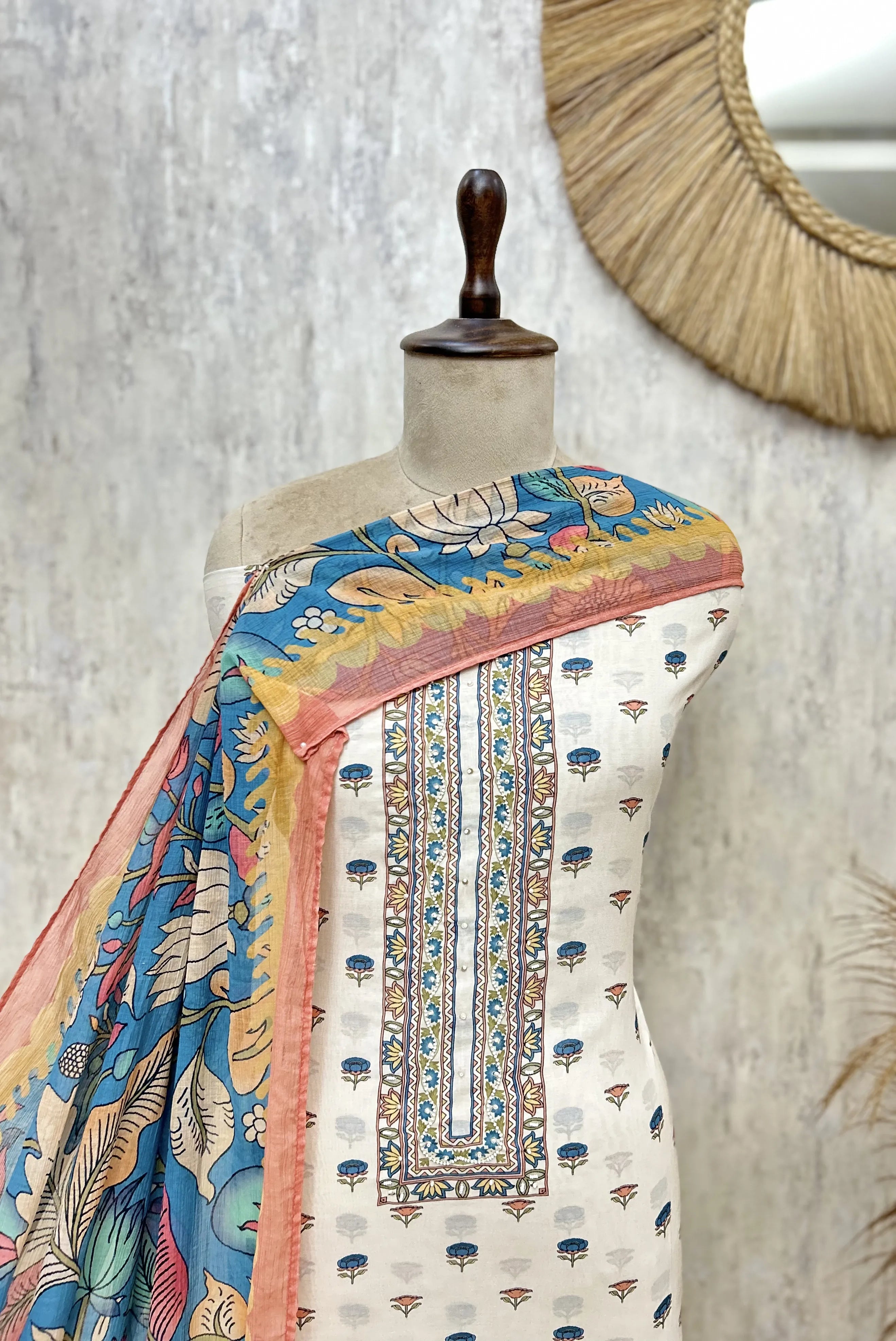 Spring Muse Mul Cotton Unstitched Suit