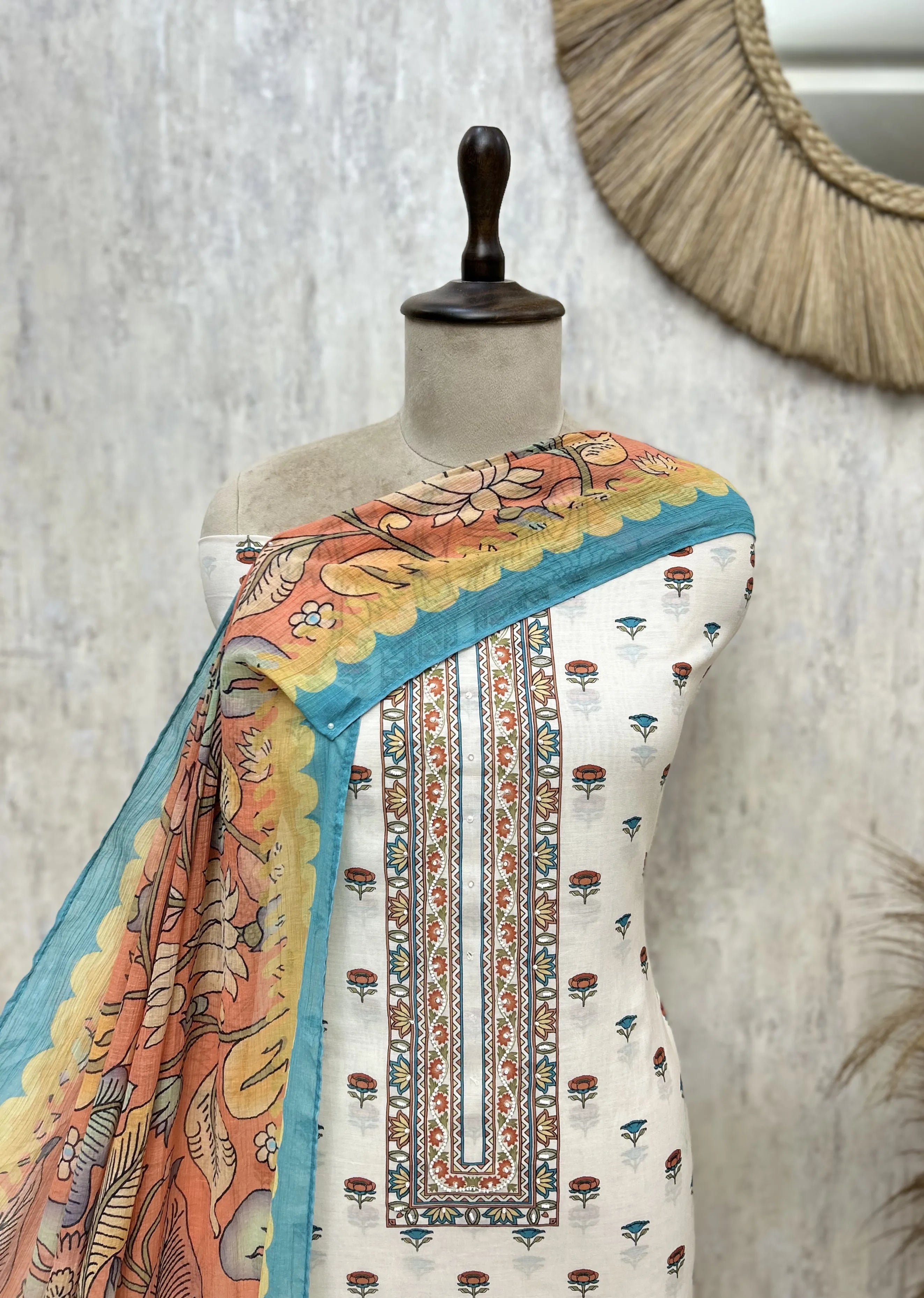 Spring Muse Mul Cotton Unstitched Suit