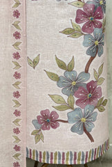 Blush Blossom Linen Unstitched Suit