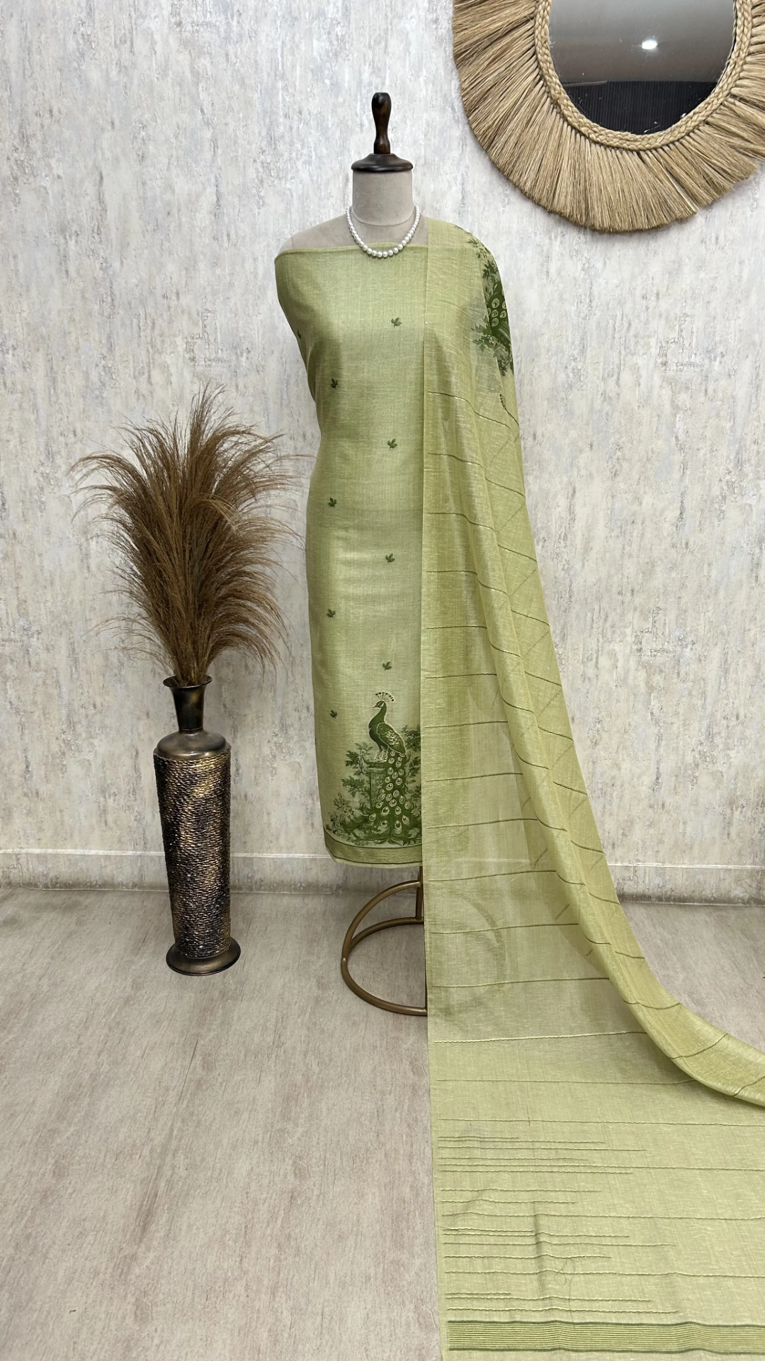 Earthy Elegance Edit Unstitched Suit