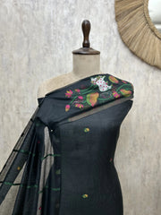 Mayura Heritage Jamdani Linen Unstitched Suits