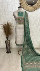 Royal Elephant Heritage Linen Unstitched Suit