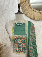 Royal Elephant Heritage Linen Unstitched Suit