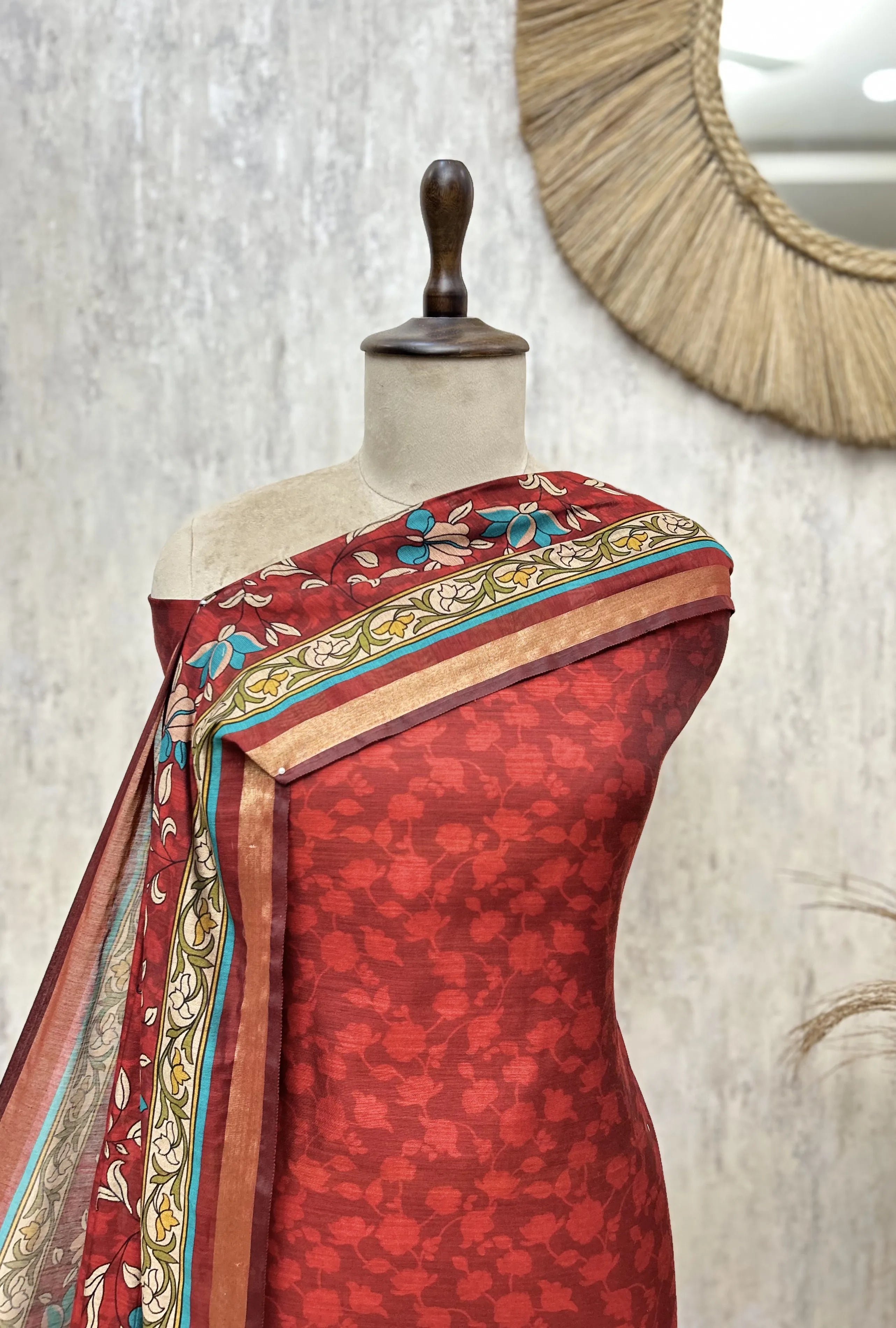 Crimson Heritage Maheshwari Unstitched Suits