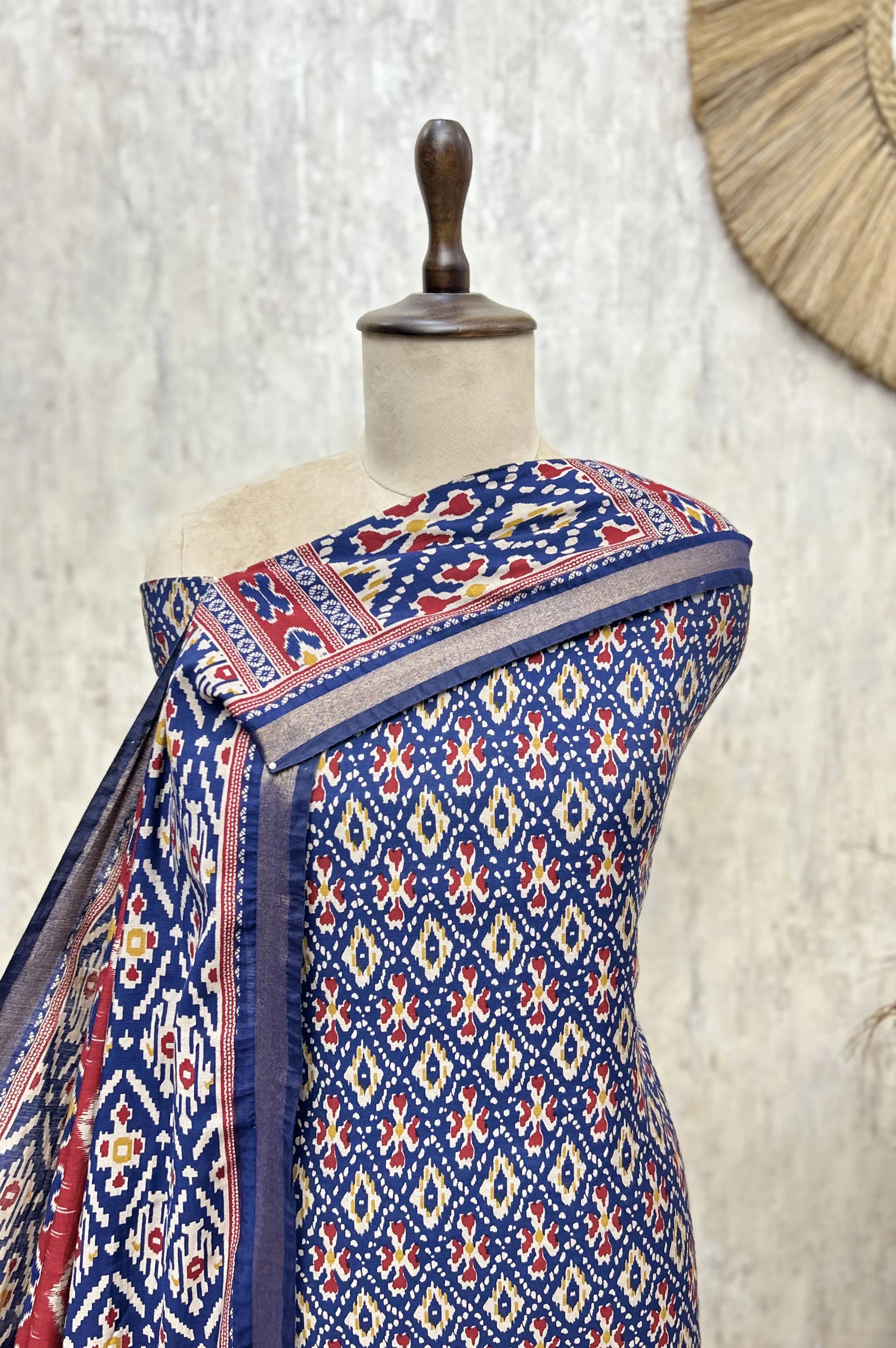 Patola Maheshwari Unstitched Suits