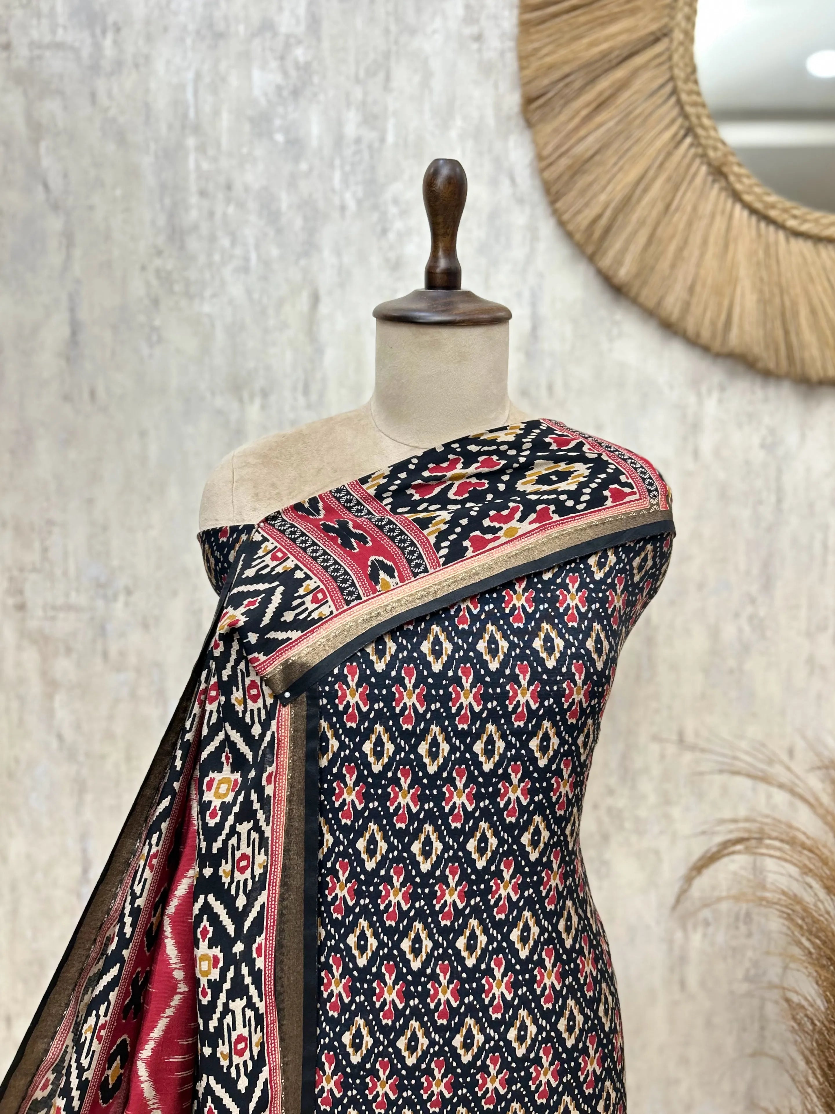 Patola Maheshwari Unstitched Suits