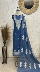 Royal Indigo Grace Unstitched Suit