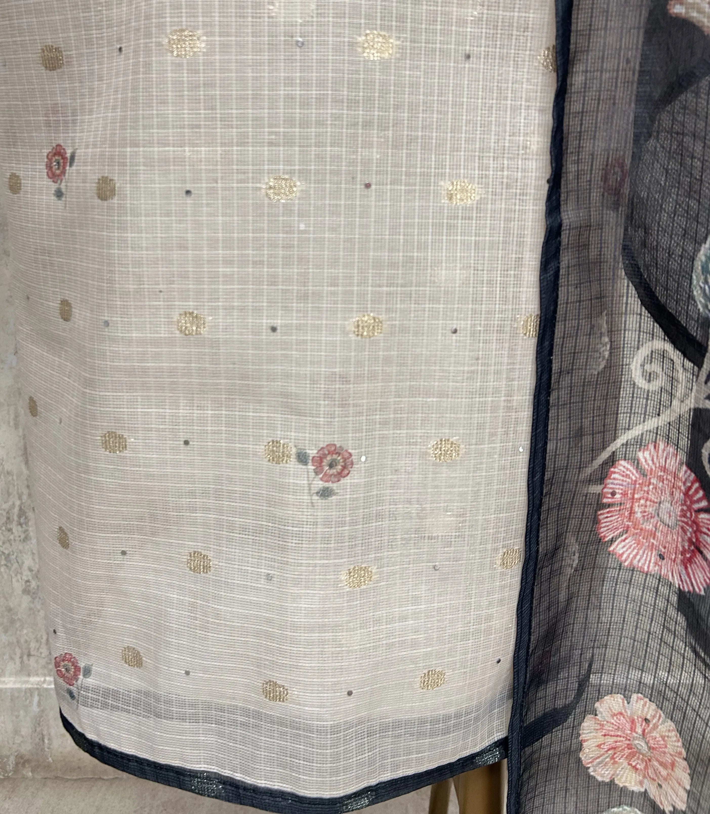 Floral Embroidered Elegance Unstitched Suit