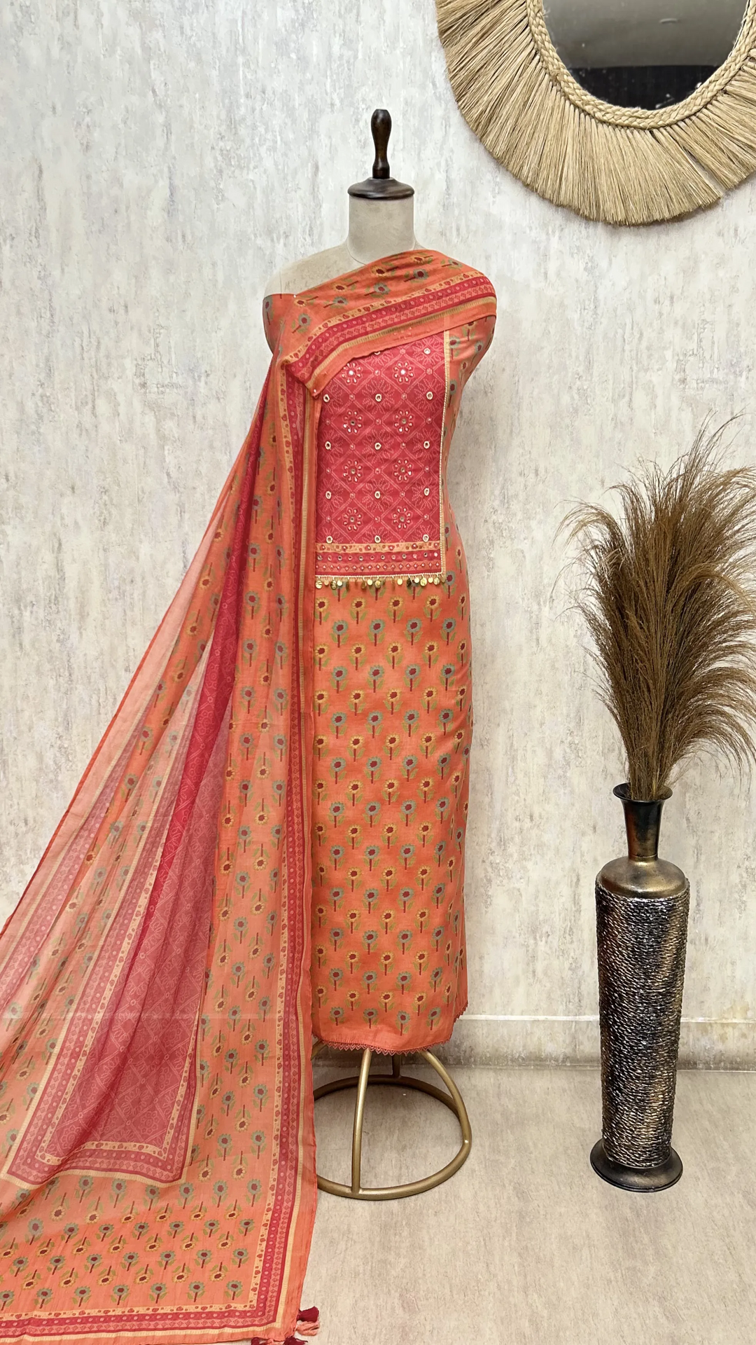 Melody Mul Cotton Unstitched Suits