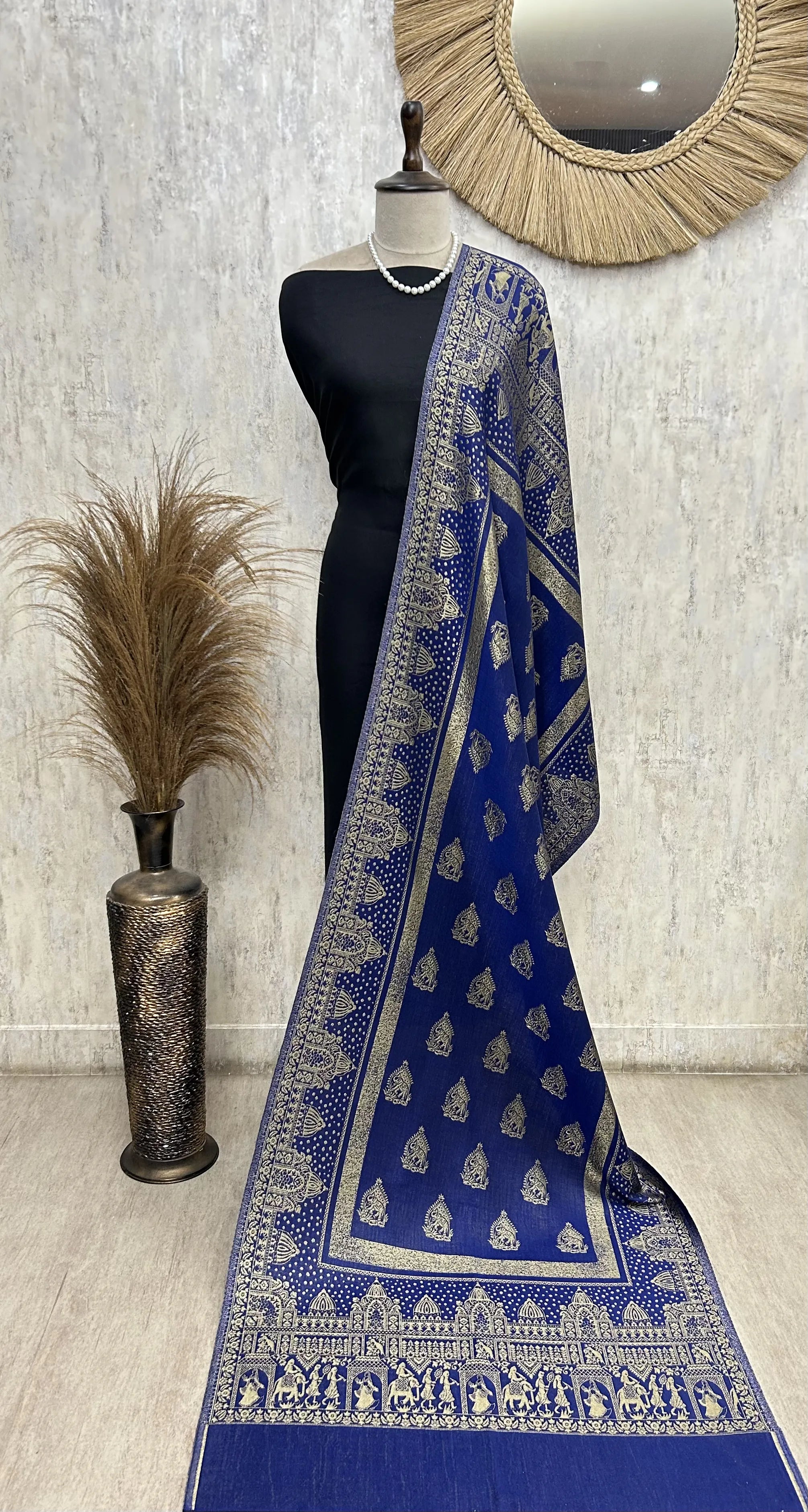 Reversible Moonlight Unisex Stoles With Curated Box Packaging