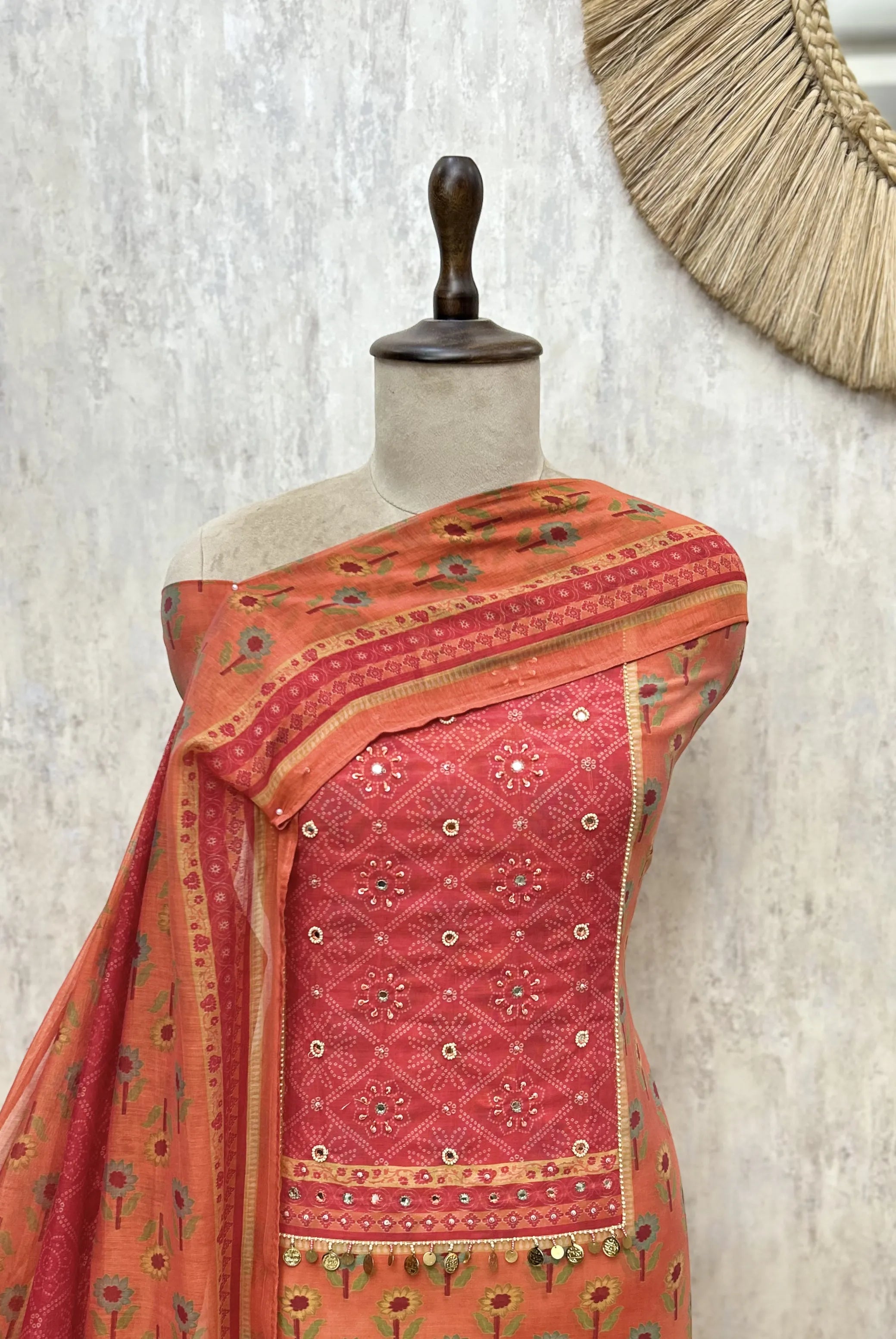 Melody Mul Cotton Unstitched Suits