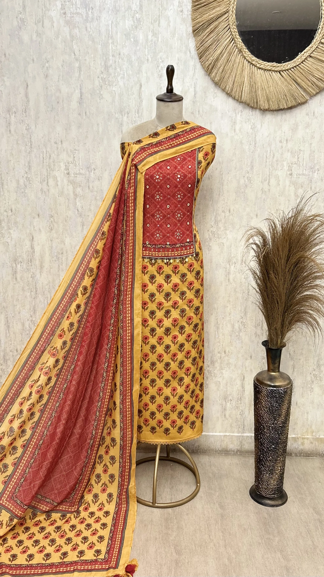 Melody Mul Cotton Unstitched Suits