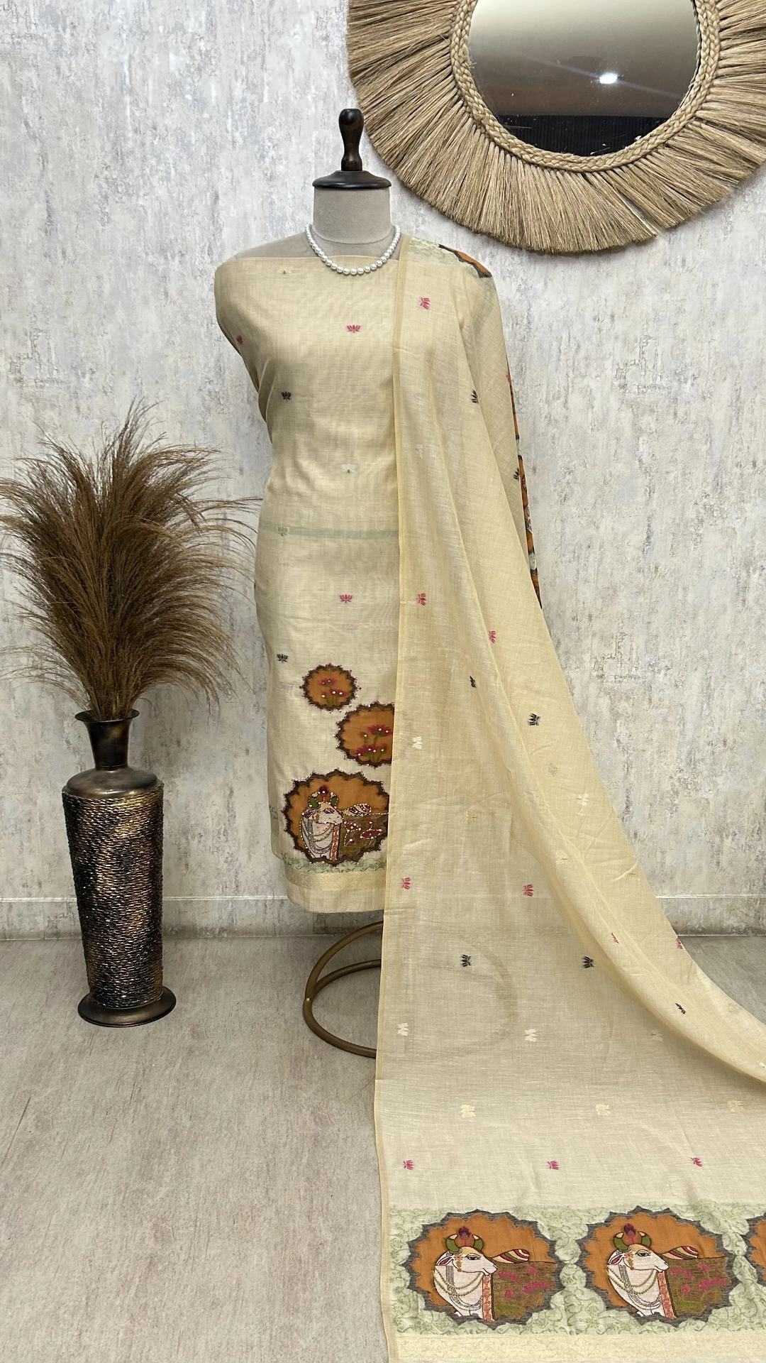 Classic Ethnic Elegance Unstitched Suit