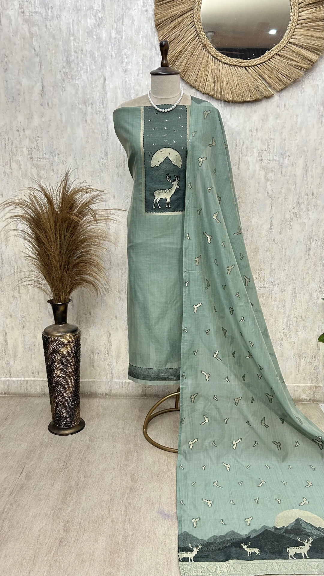 Soft Autumn Elegance Unstitched Suit