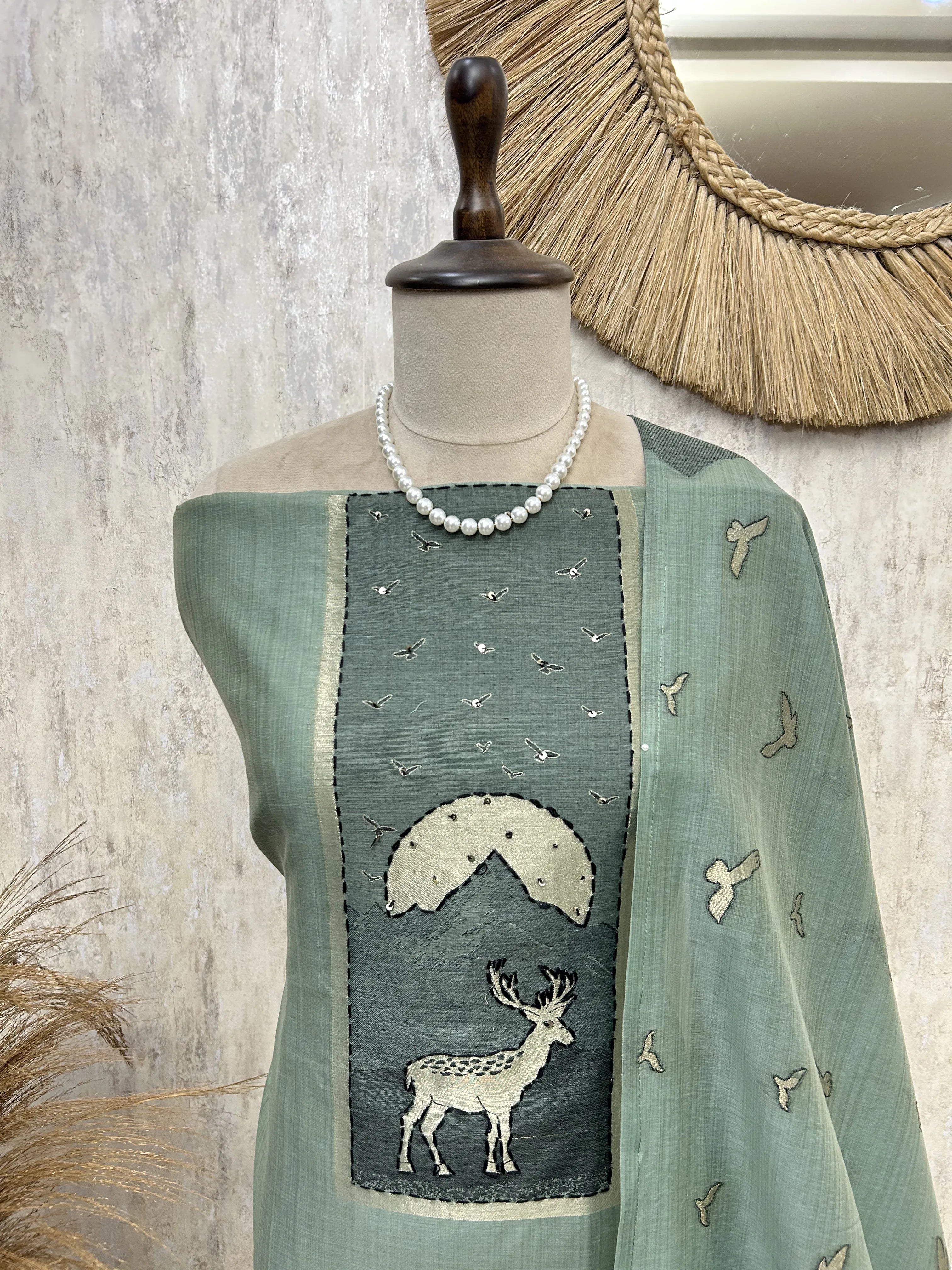 Soft Autumn Elegance Unstitched Suit