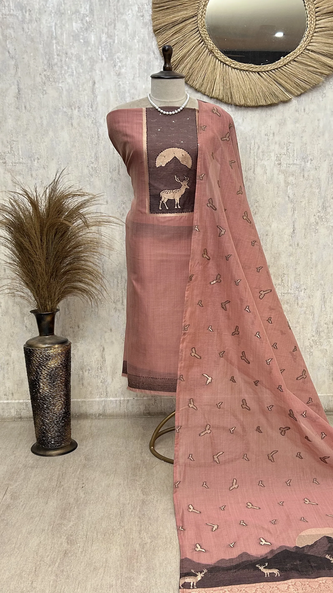 Soft Autumn Elegance Unstitched Suit
